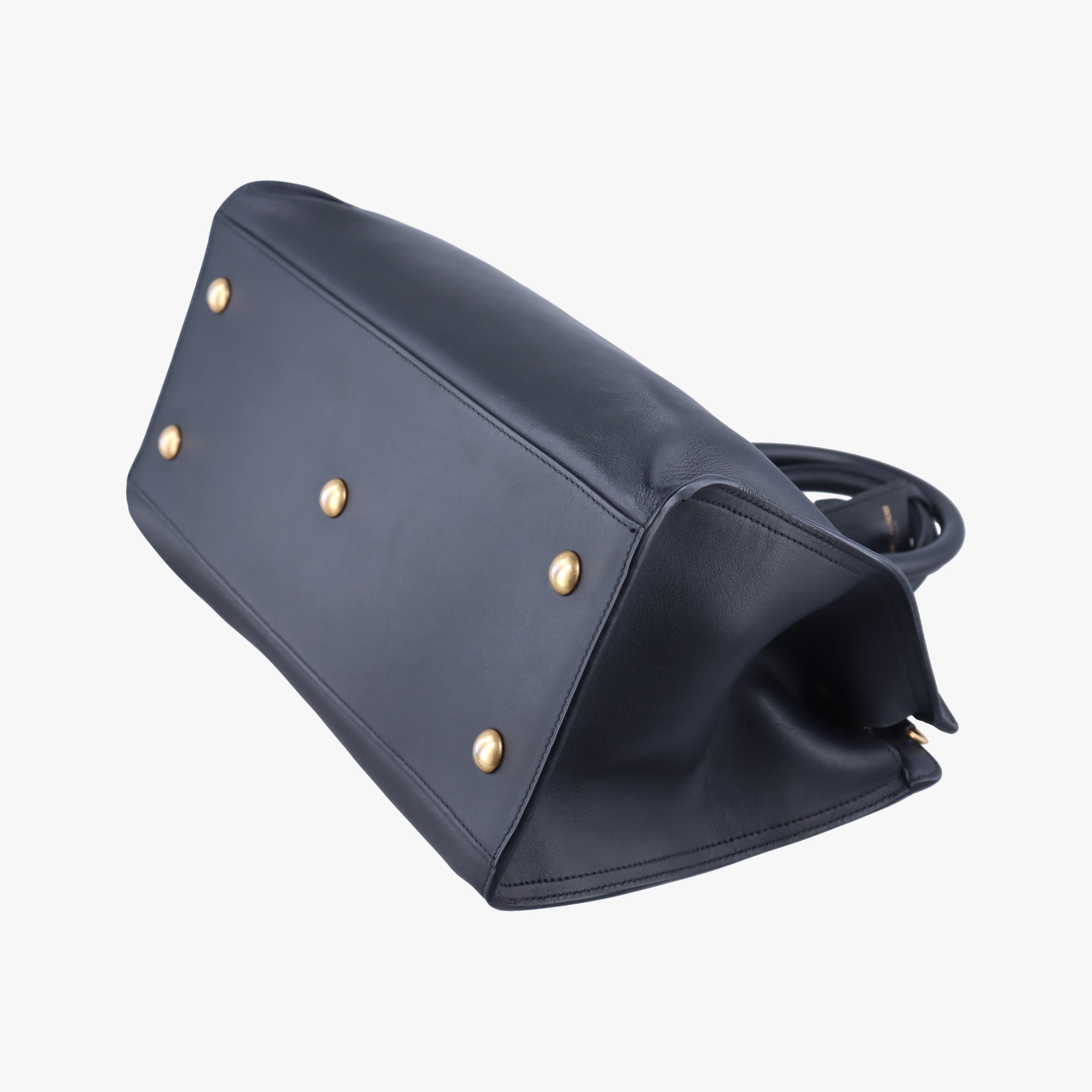 Vintage Yves Saint Laurent Y Ligne Petit Cabas Black Leather 311210 shoulderbag | stylenewstar
