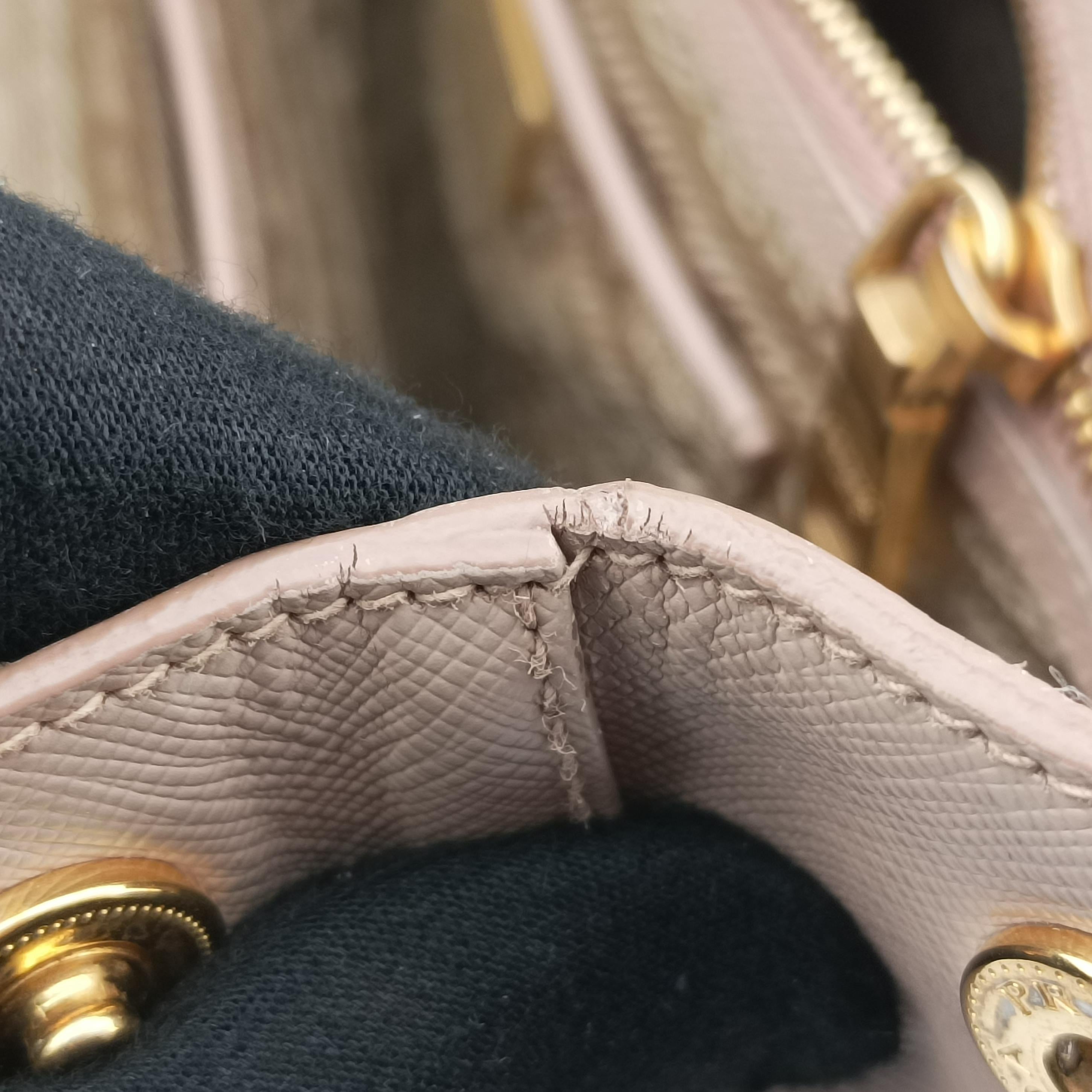 Pre-owned Prada Galleria Pink SAFFIANO Leather BN2274 shoulderbag | stylenewstar