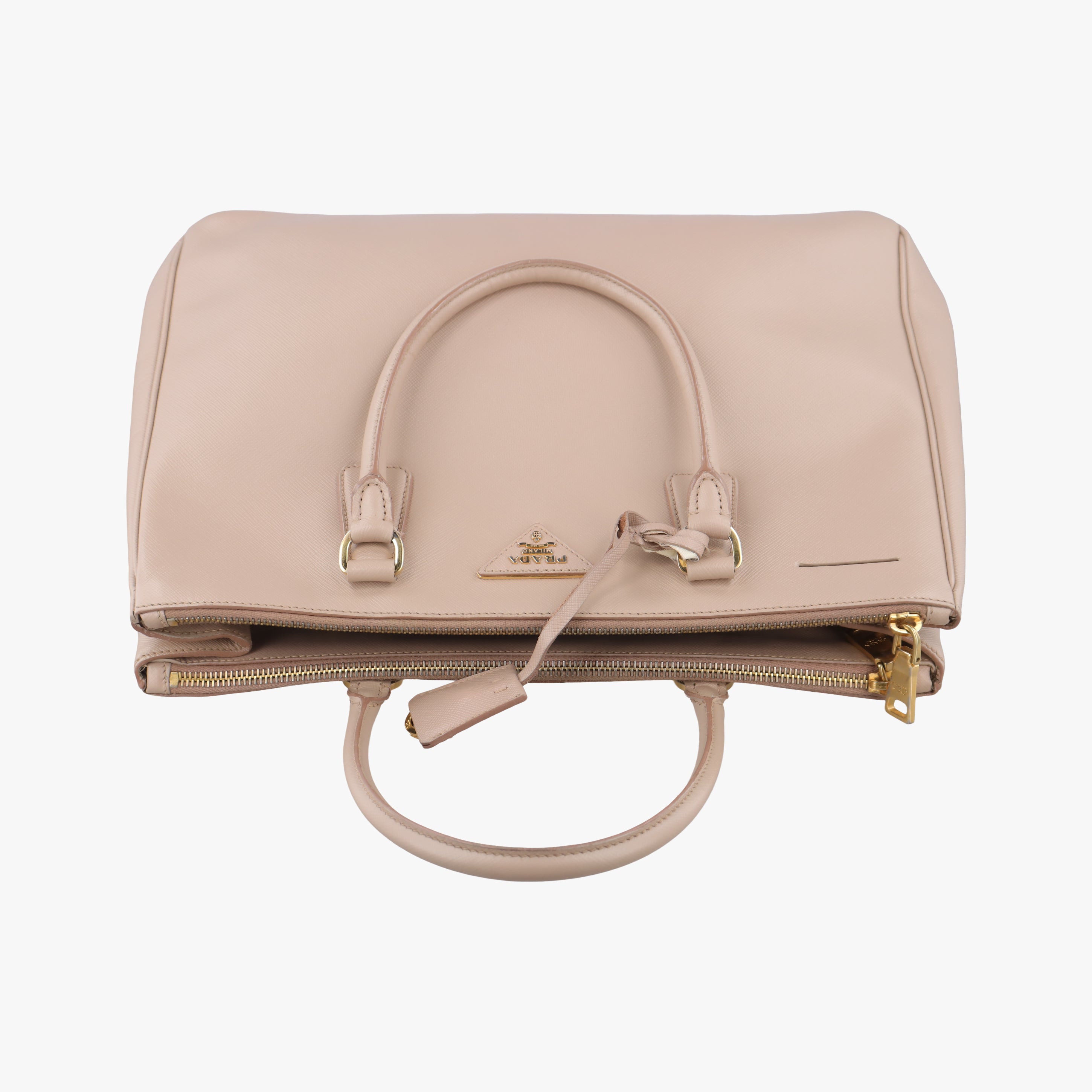 Pre-owned Prada Galleria Pink SAFFIANO Leather BN2274 shoulderbag | stylenewstar