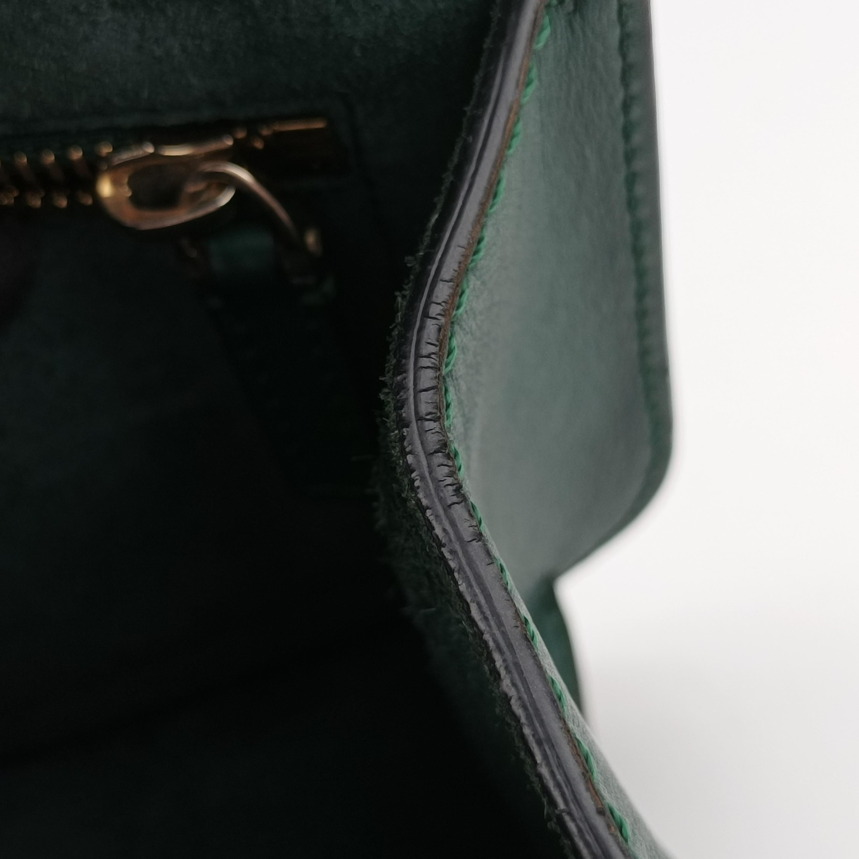 Pre-owned Valentino Rockstud Glam Rock Green leather  shoulderbag | stylenewstar