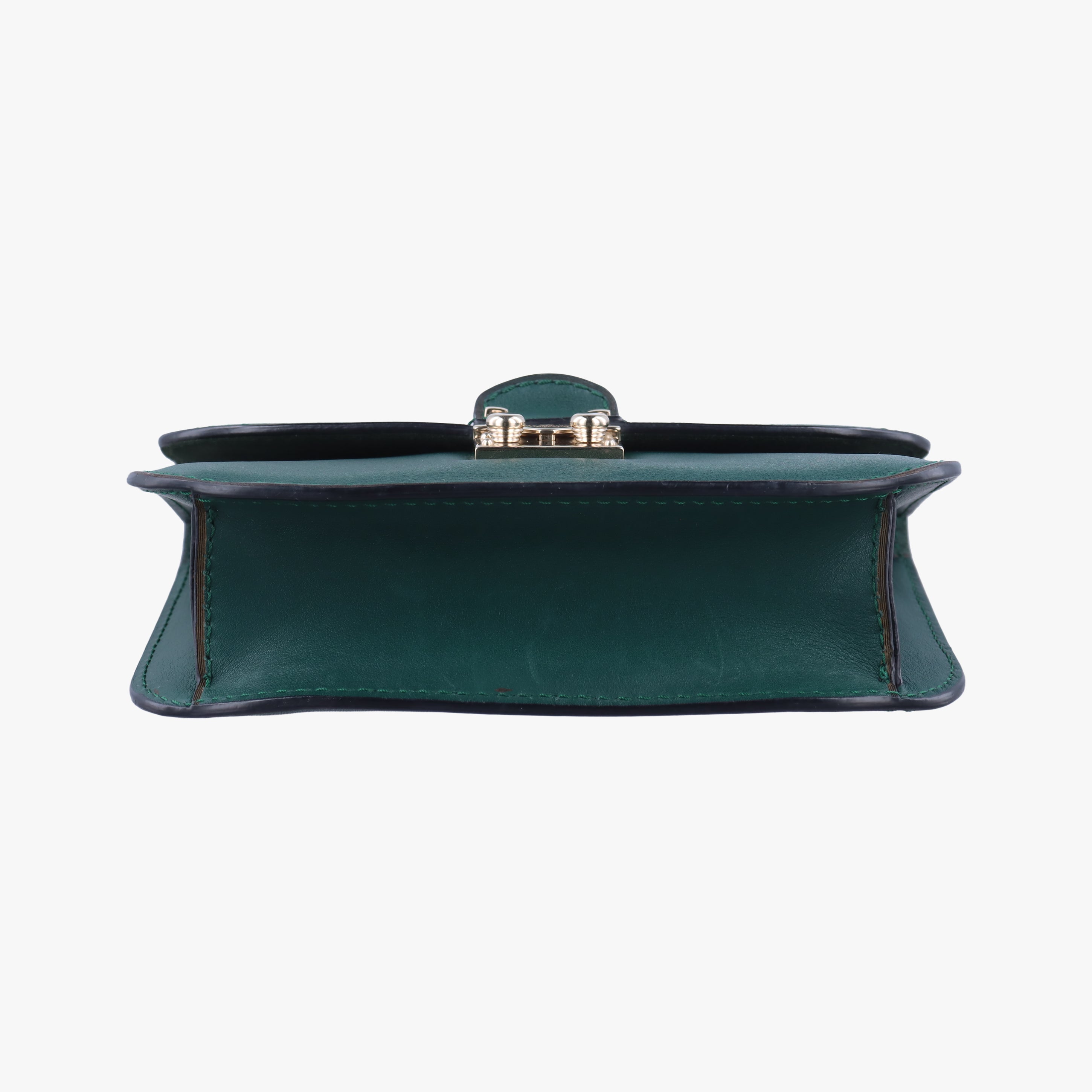 Pre-owned Valentino Rockstud Glam Rock Green leather  shoulderbag | stylenewstar