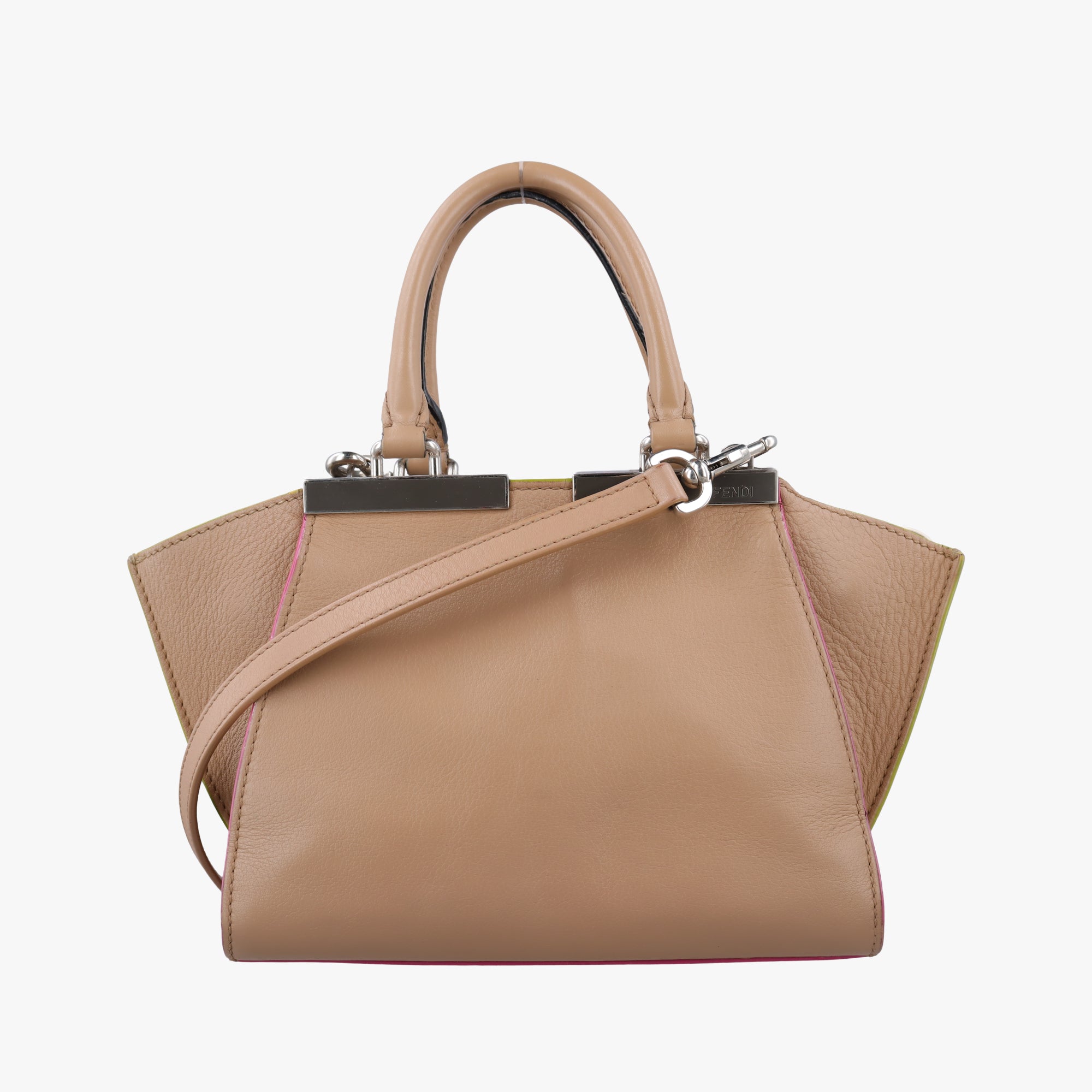 Vintage Fendi Petite 3Jours beige Leather 8BH333 shoulderbag | stylenewstar