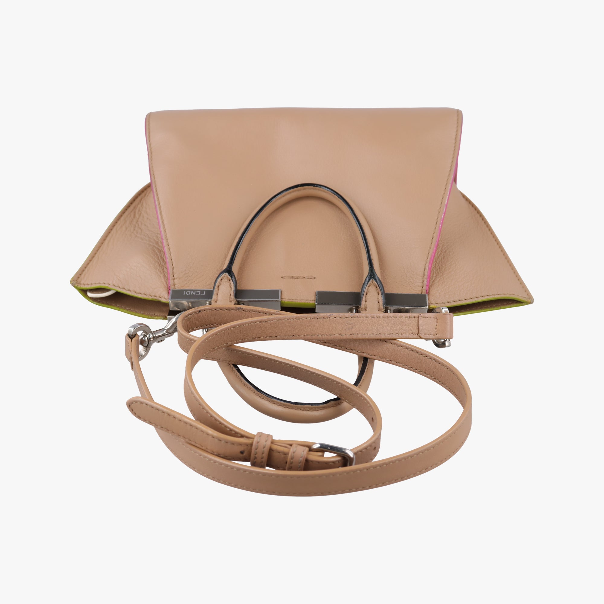 Vintage Fendi Petite 3Jours beige Leather 8BH333 shoulderbag | stylenewstar