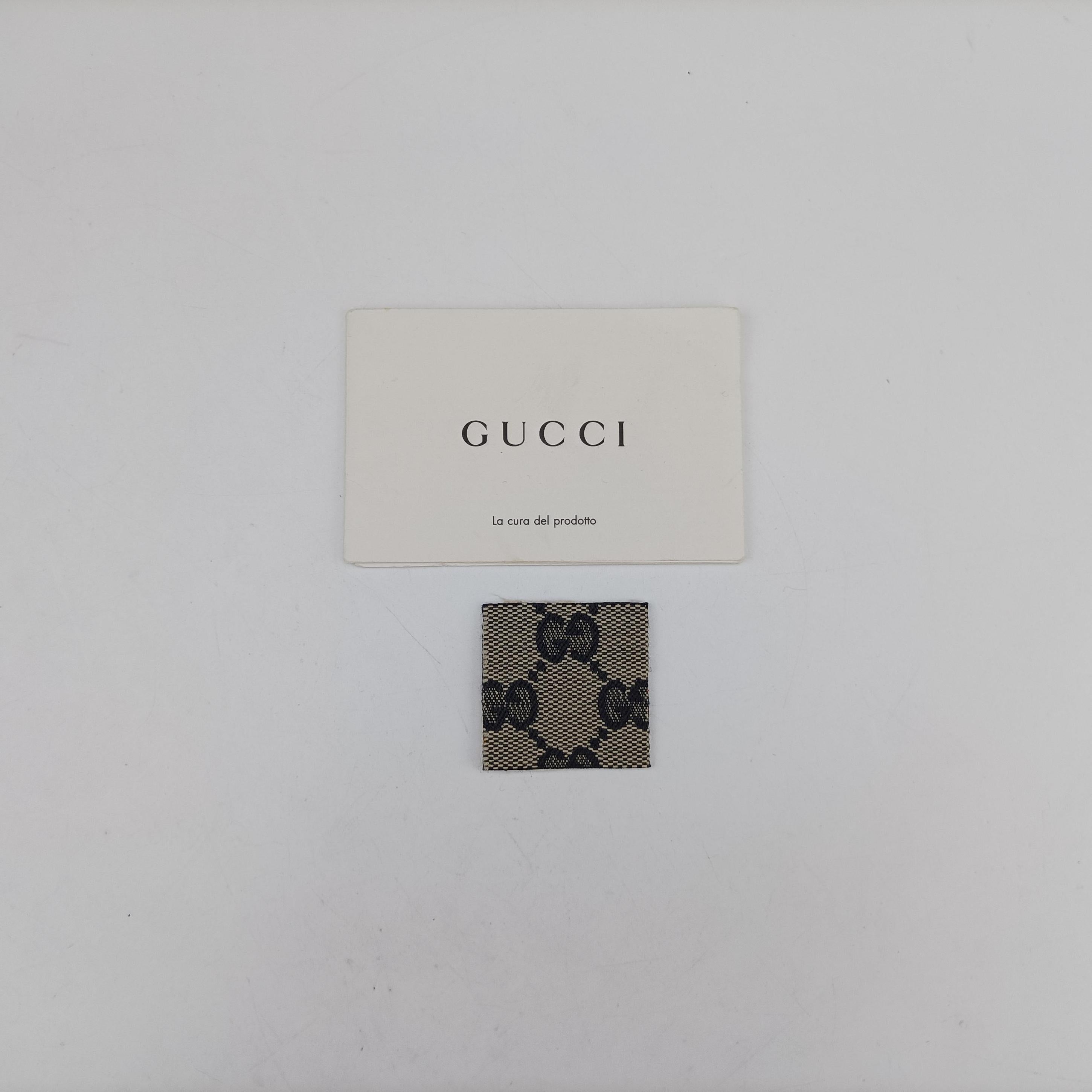 Vintage Gucci Sherry Line navy×red×beige canvas×leather 269876 handbag | stylenewstar