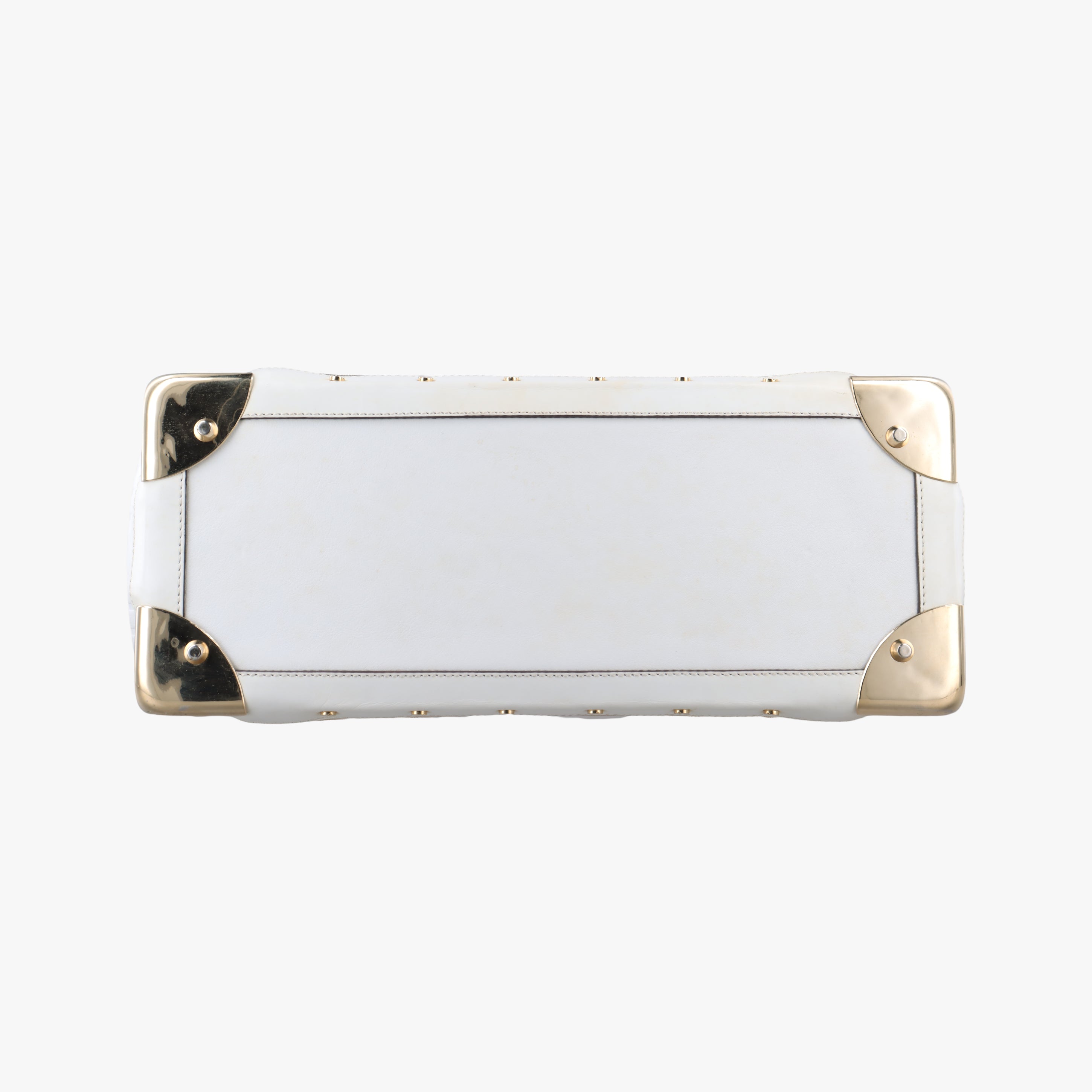 Secondhand VERSACE quilted White leather  handbag | stylenewstar