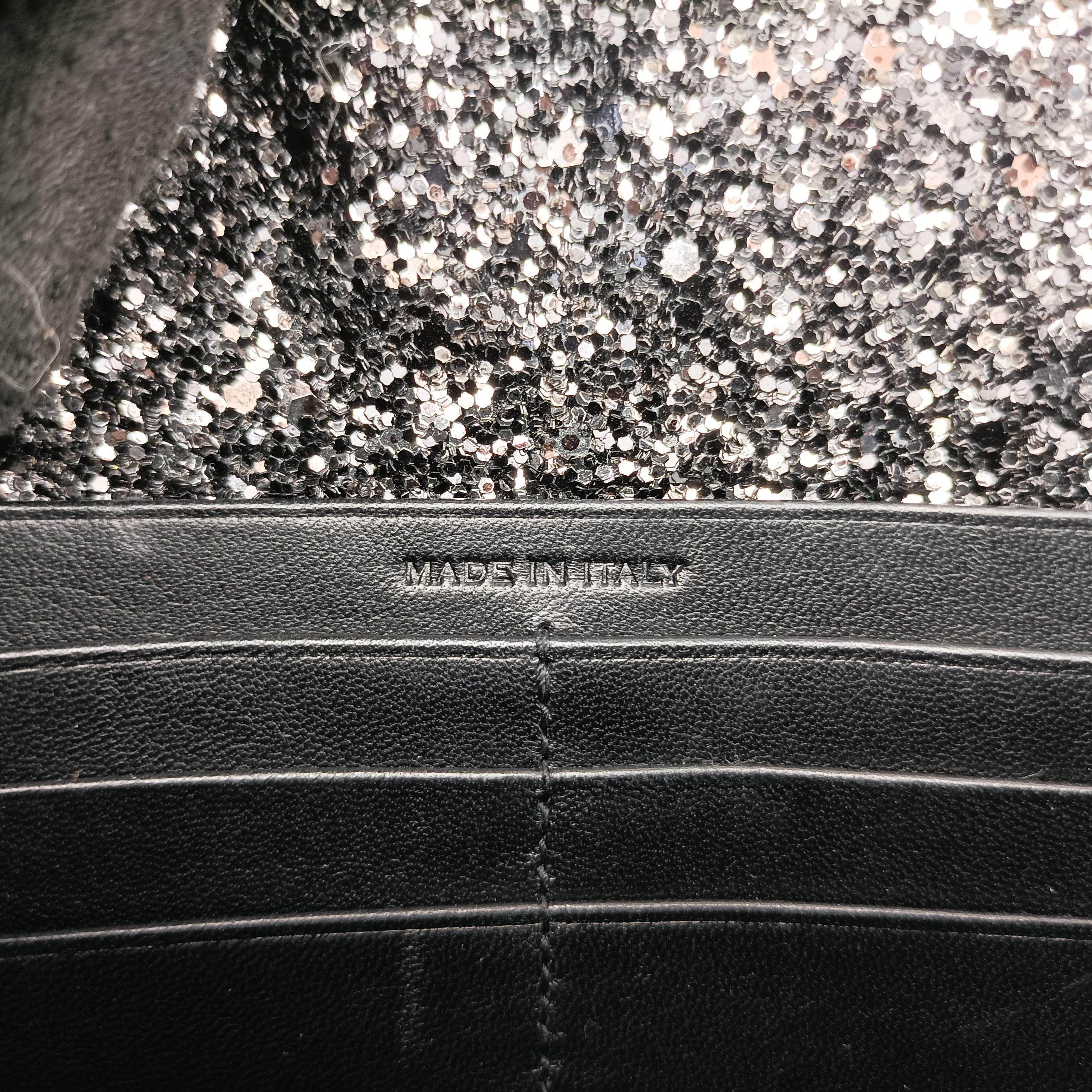 Pre-owned Yves Saint Laurent KATE Black Sequins 452159 shoulderbag | stylenewstar