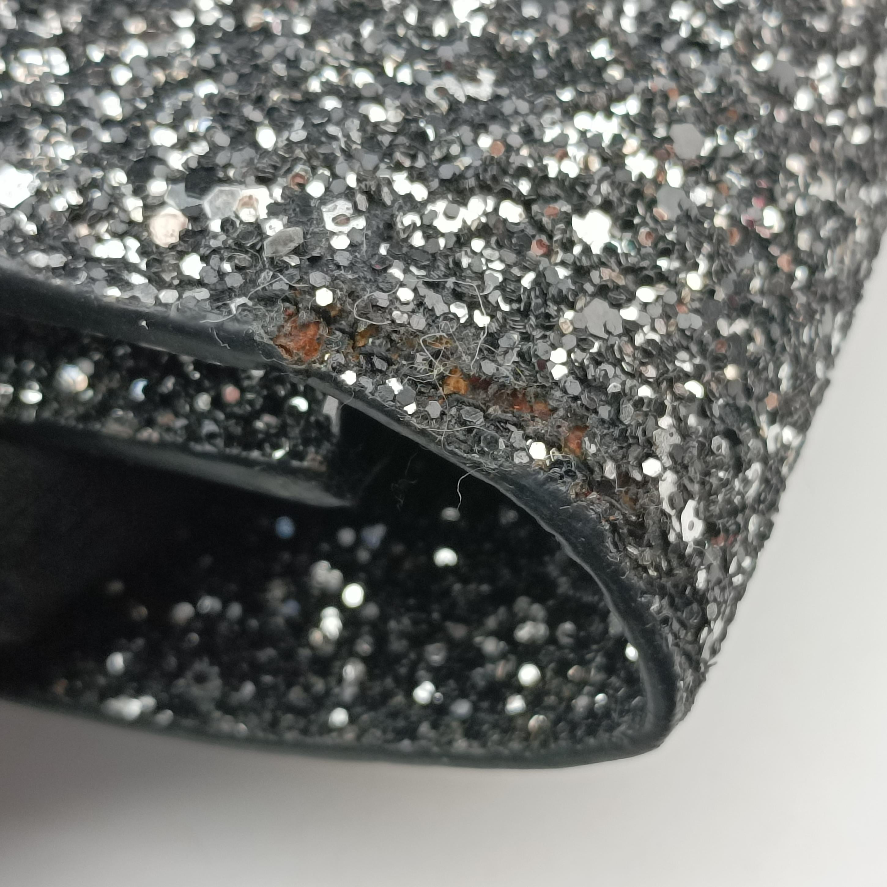 Pre-owned Yves Saint Laurent KATE Black Sequins 452159 shoulderbag | stylenewstar