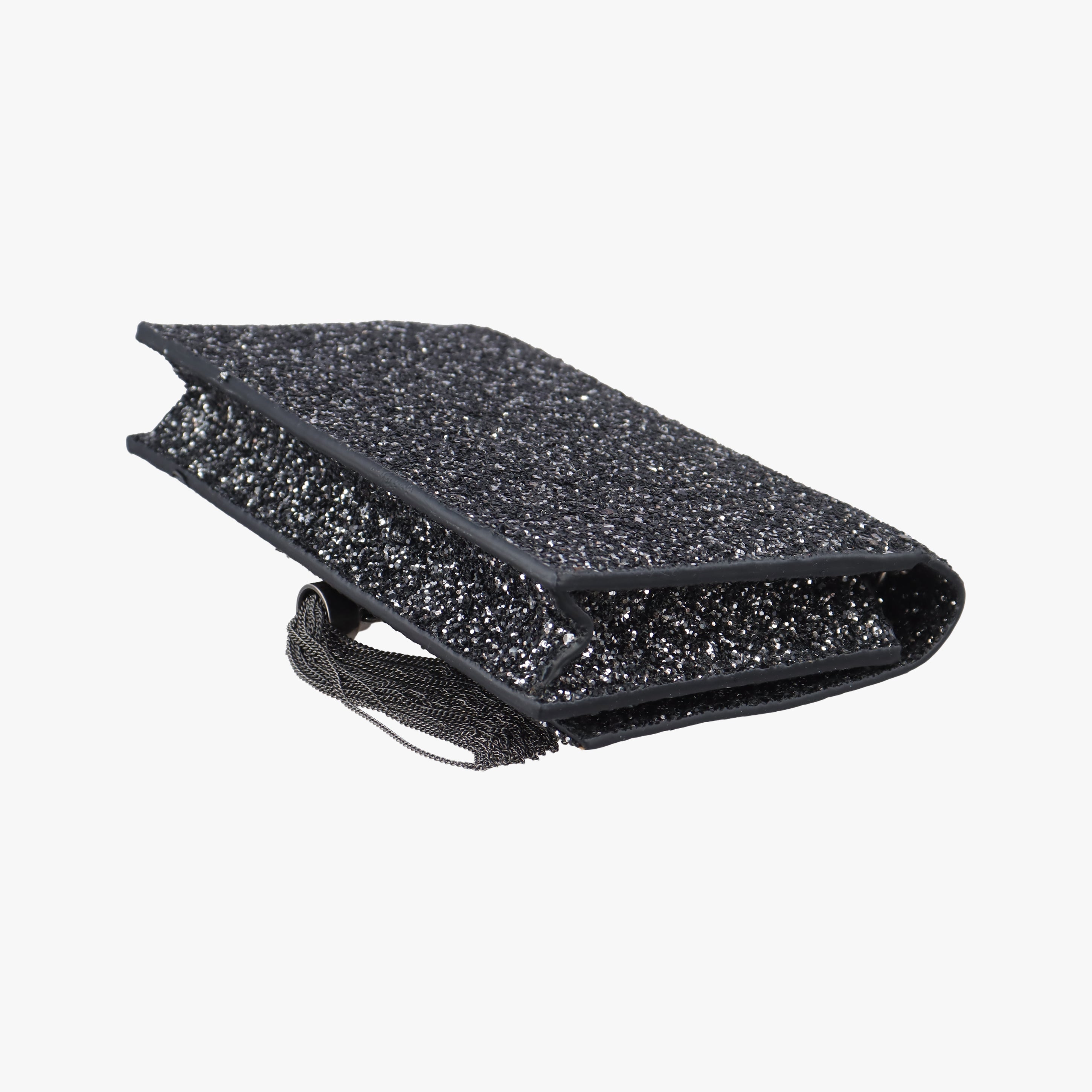 Pre-owned Yves Saint Laurent KATE Black Sequins 452159 shoulderbag | stylenewstar
