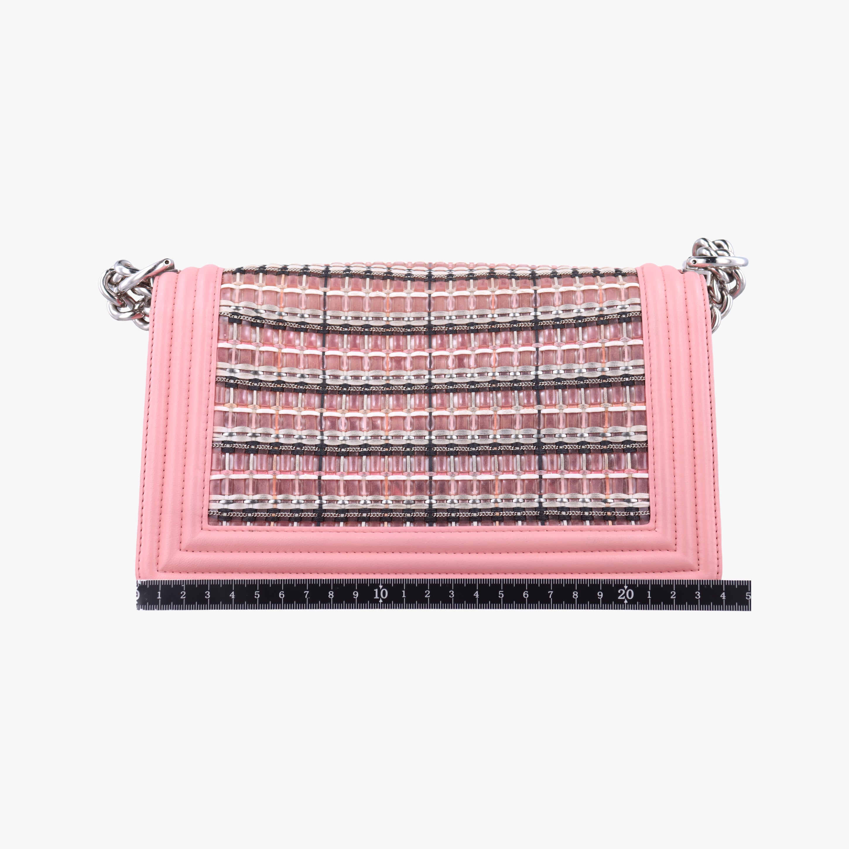 Pre-owned Chanel BOY CHANEL Pink Leather×Plastic A67086 shoulderbag | stylenewstar