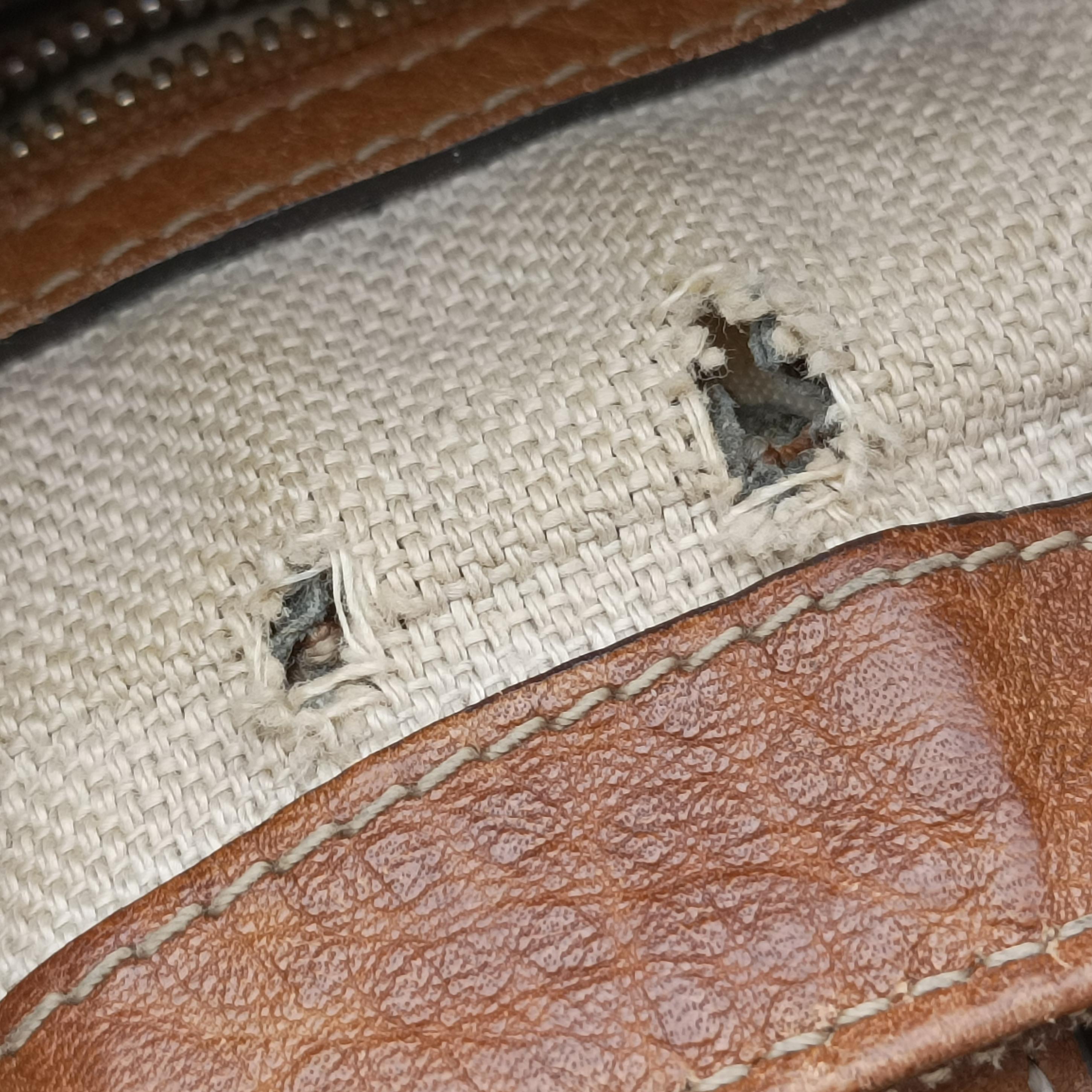 Pre-owned Gucci New Jackie beige×Brown canvas×leather 246907 shoulderbag | stylenewstar