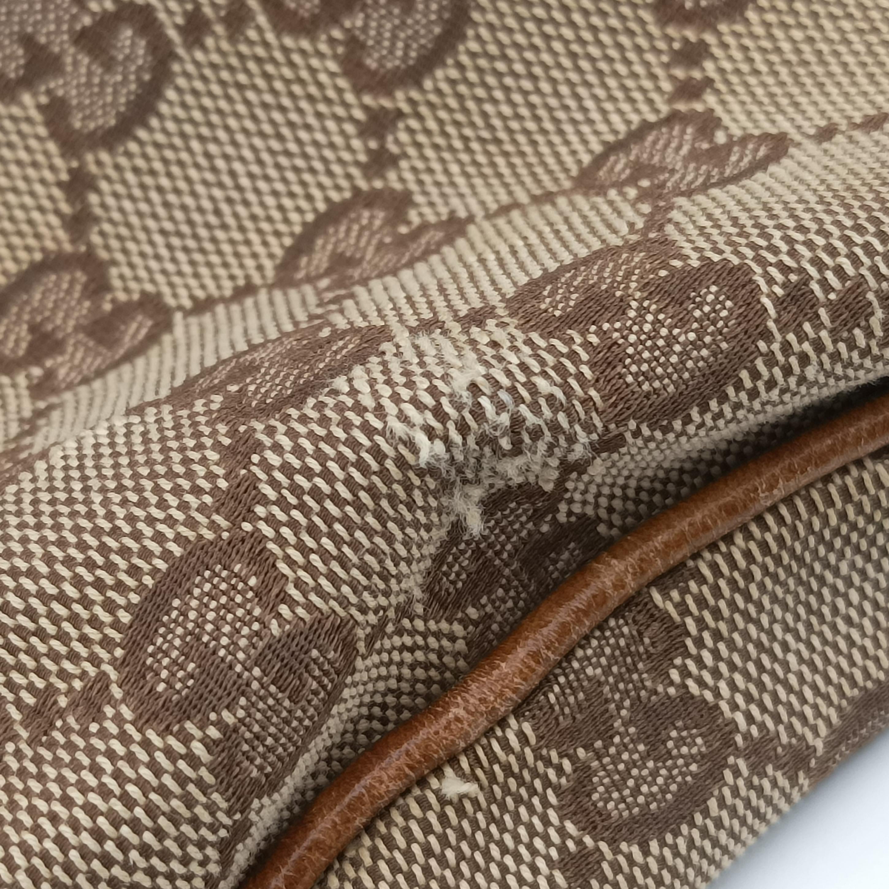 Pre-owned Gucci New Jackie beige×Brown canvas×leather 246907 shoulderbag | stylenewstar