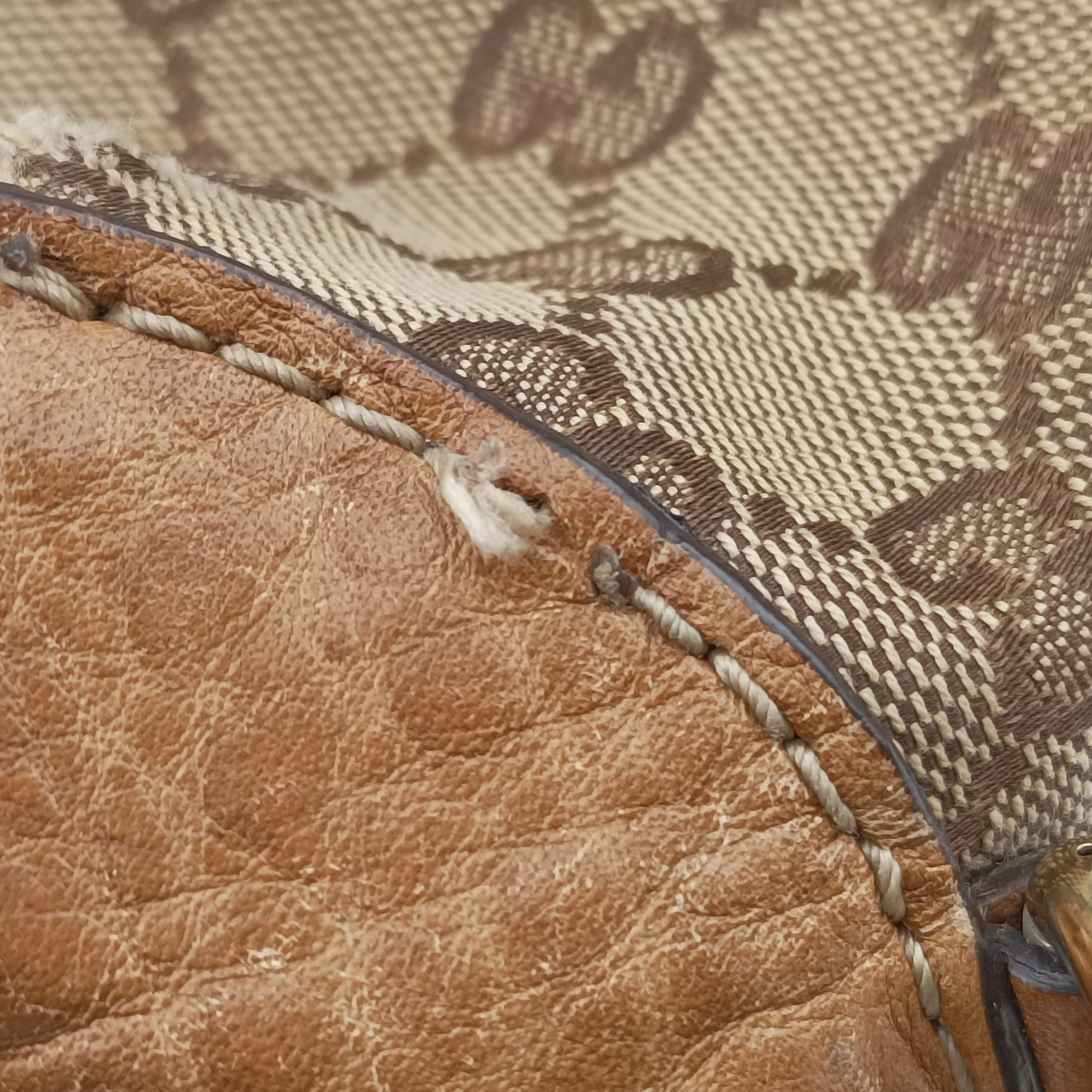 Pre-owned Gucci New Jackie beige×Brown canvas×leather 246907 shoulderbag | stylenewstar
