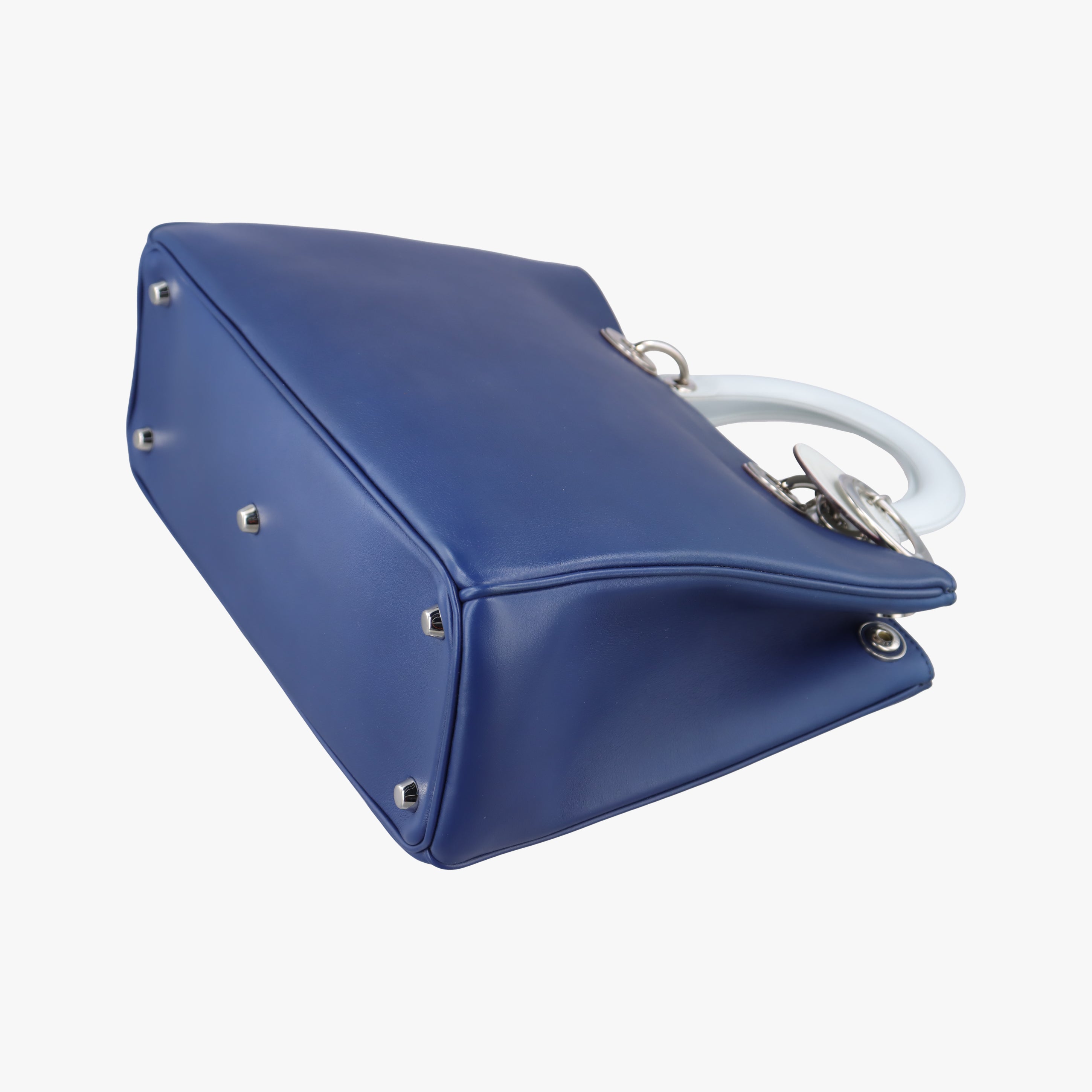 Vintage Christian Dior Diorissimo Blue x Light Blue Leather  shoulderbag | stylenewstar