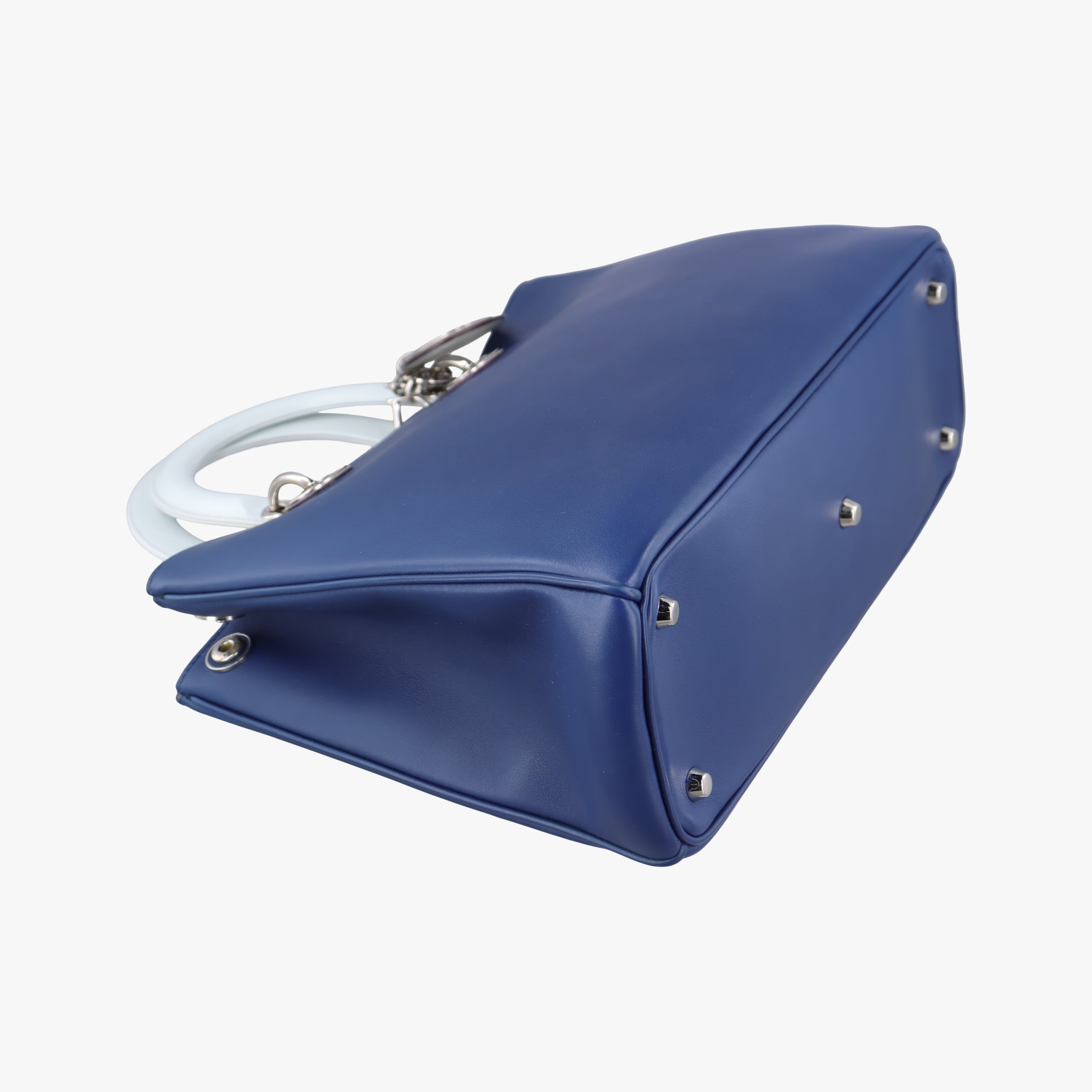 Vintage Christian Dior Diorissimo Blue x Light Blue Leather  shoulderbag | stylenewstar