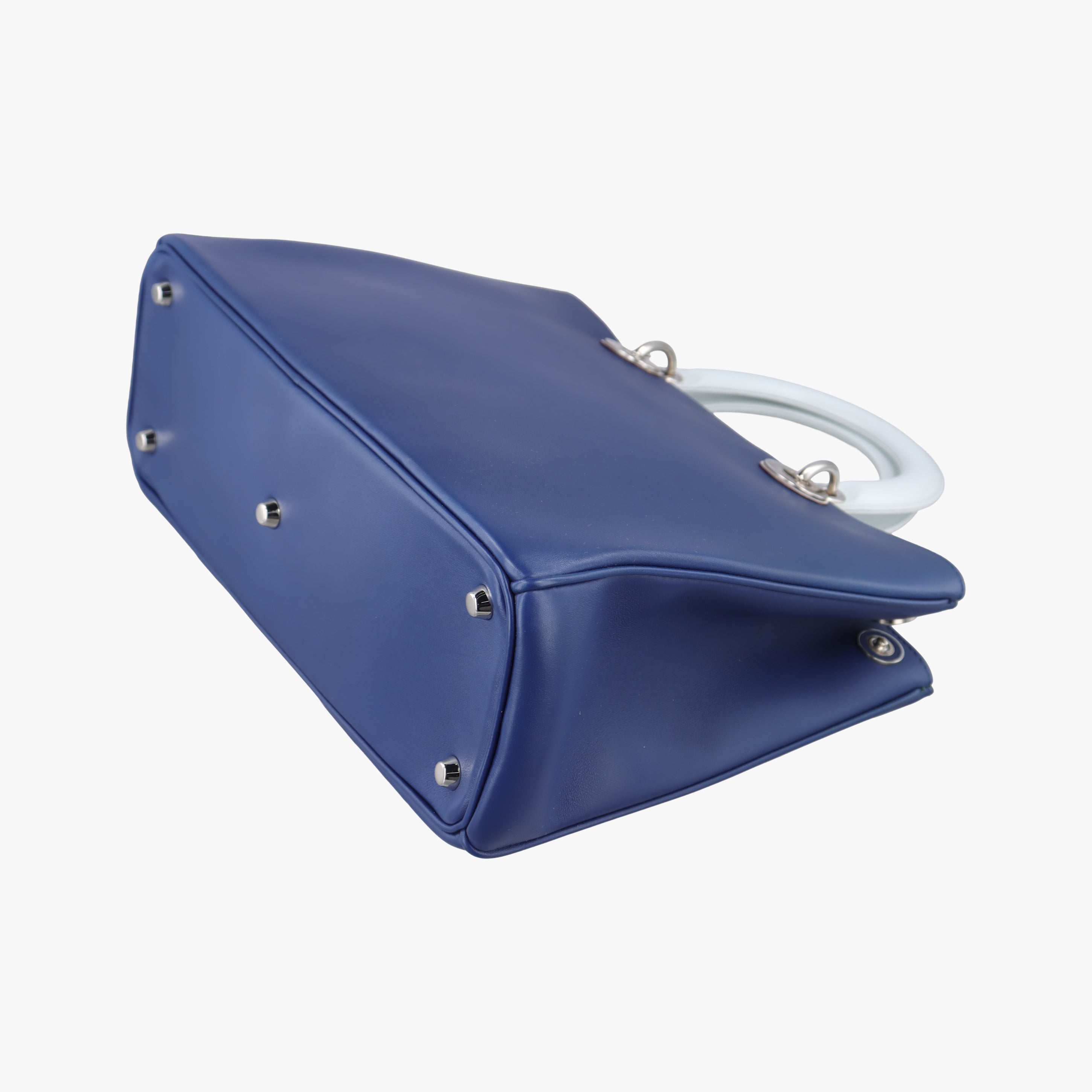 Vintage Christian Dior Diorissimo Blue x Light Blue Leather  shoulderbag | stylenewstar