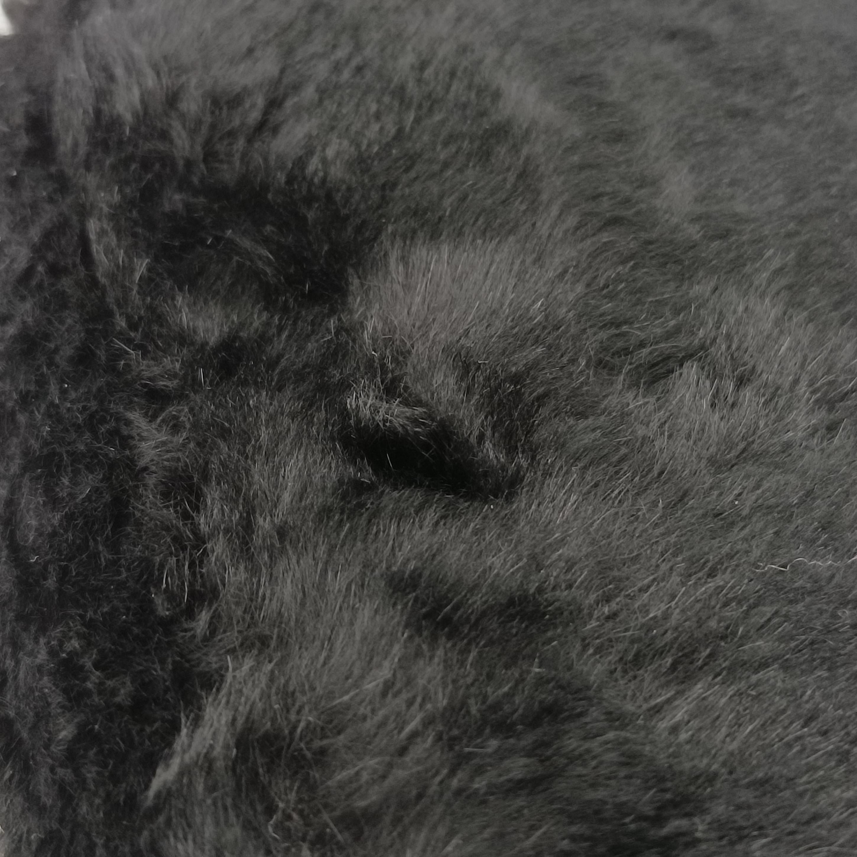 Pre-owned Fendi Baguette Black Fur×Leather  shoulderbag | stylenewstar