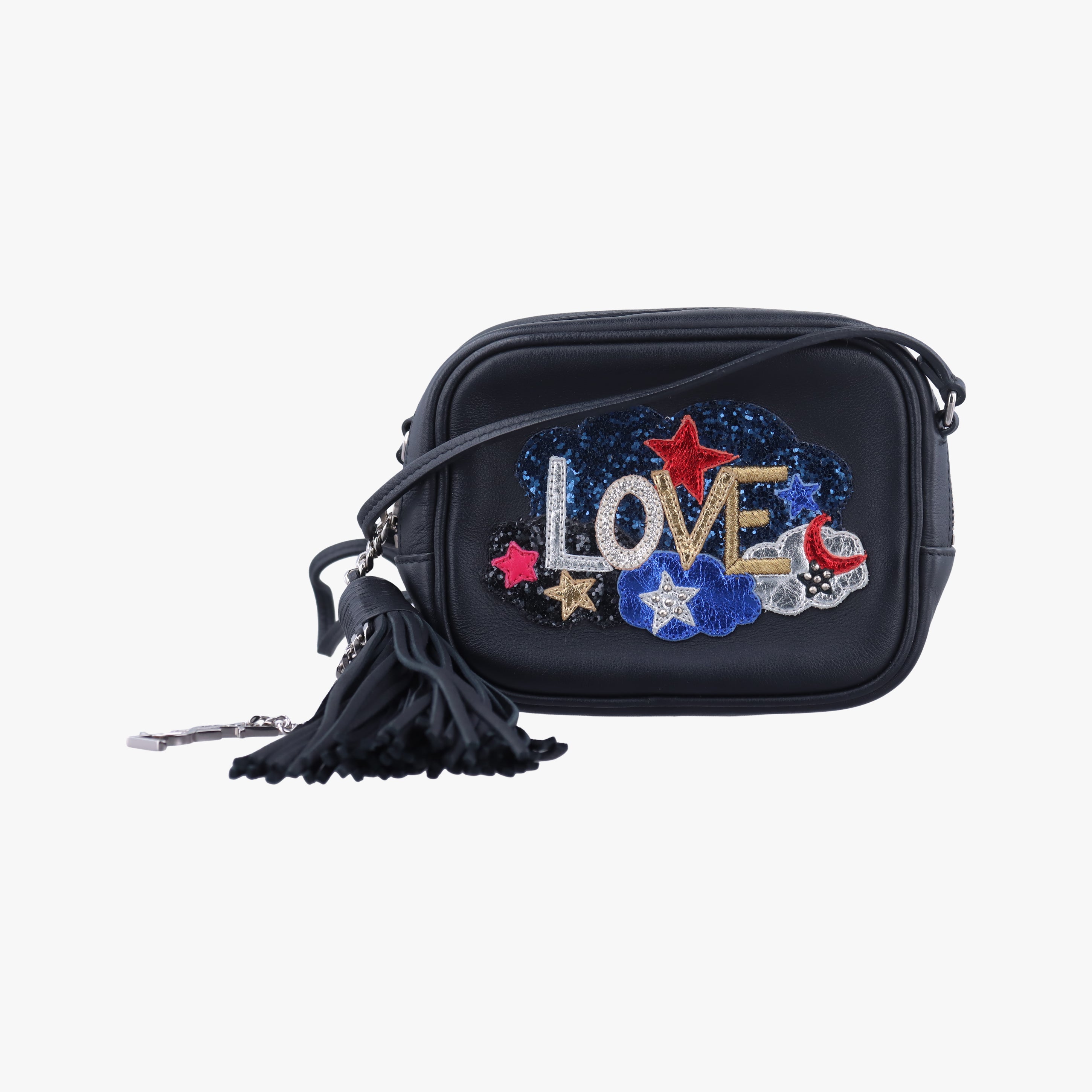 Pre-owned Yves Saint Laurent blogger bag Black×Multicolor Leather 457574 shoulderbag | stylenewstar