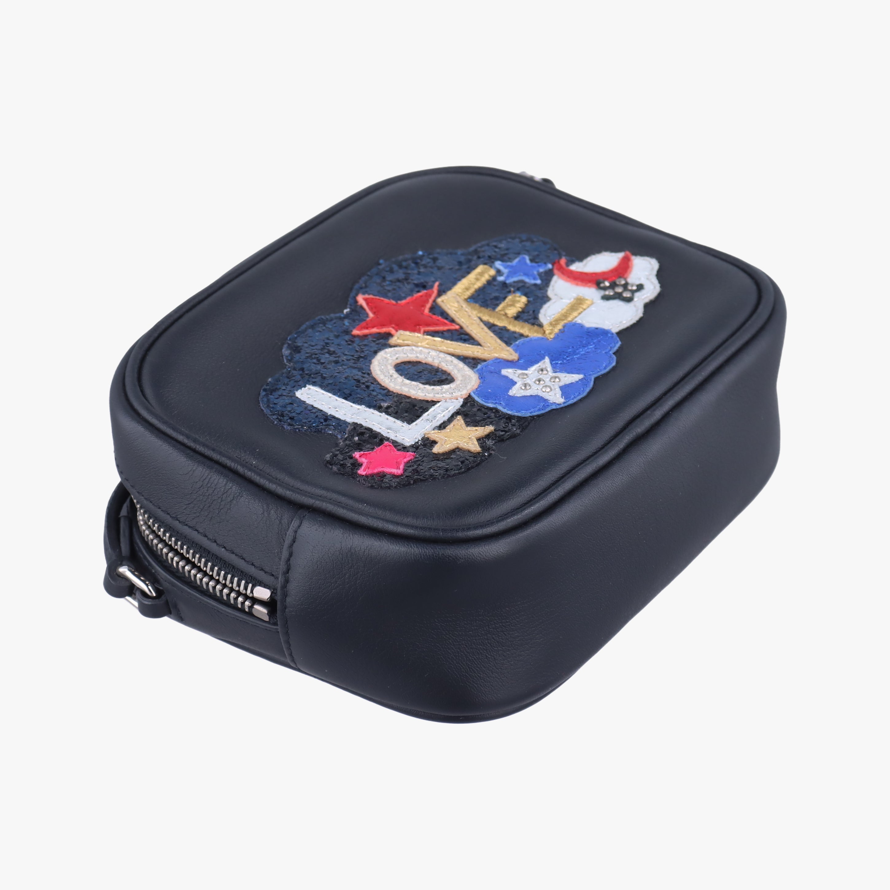 Pre-owned Yves Saint Laurent blogger bag Black×Multicolor Leather 457574 shoulderbag | stylenewstar