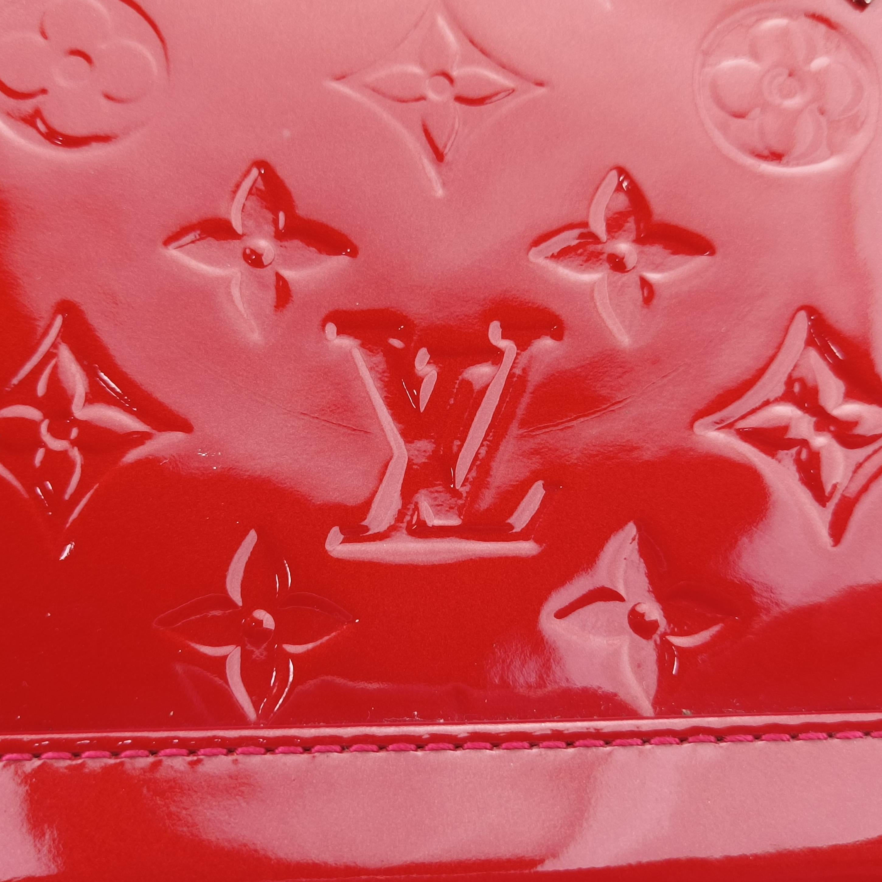 Pre-owned Louis Vuitton Alma BB pomme d'amour Vernis M91606 shoulderbag | stylenewstar