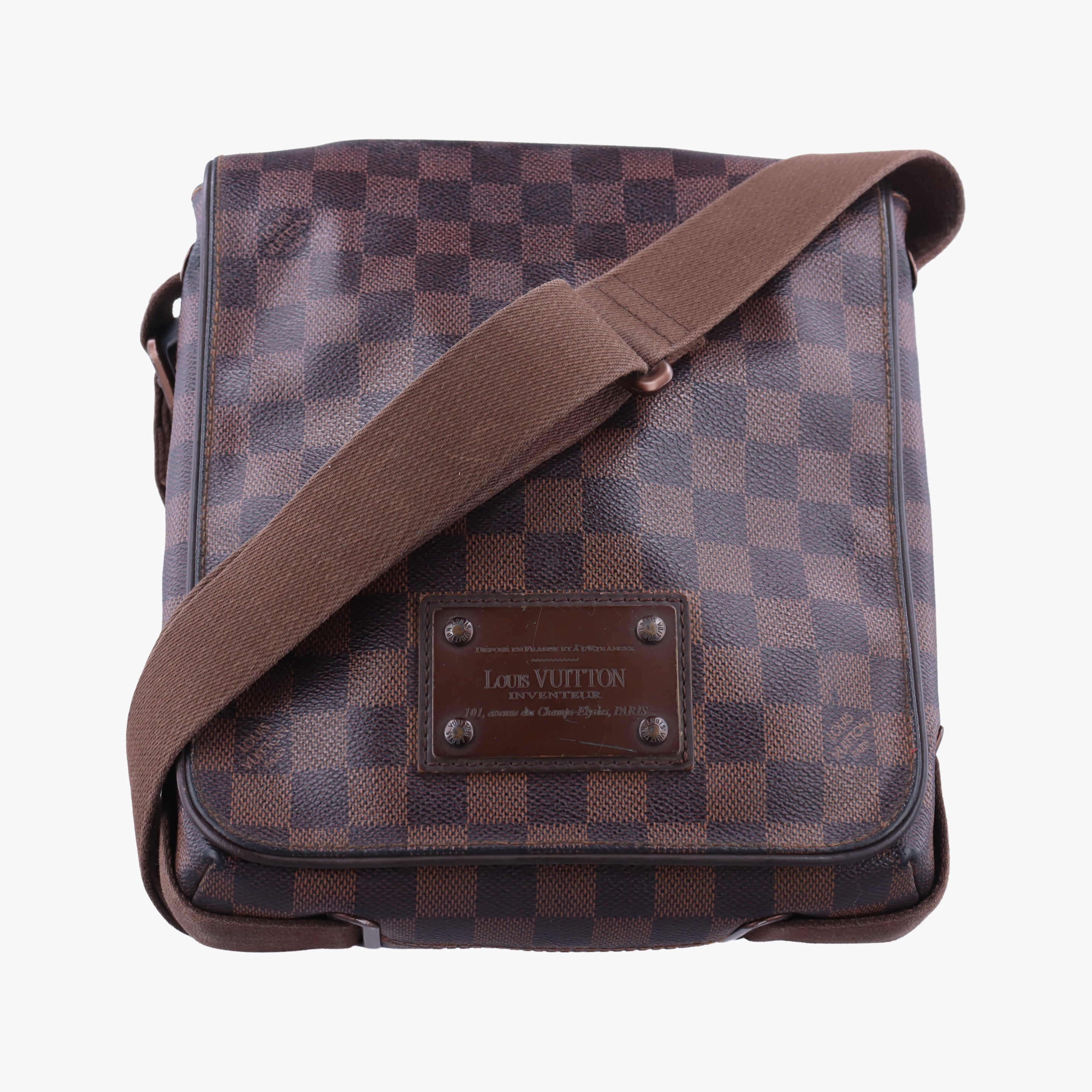 Pre-owned Louis Vuitton BROOKLYN PM EBENE Damier Canvas N51210 shoulderbag | stylenewstar
