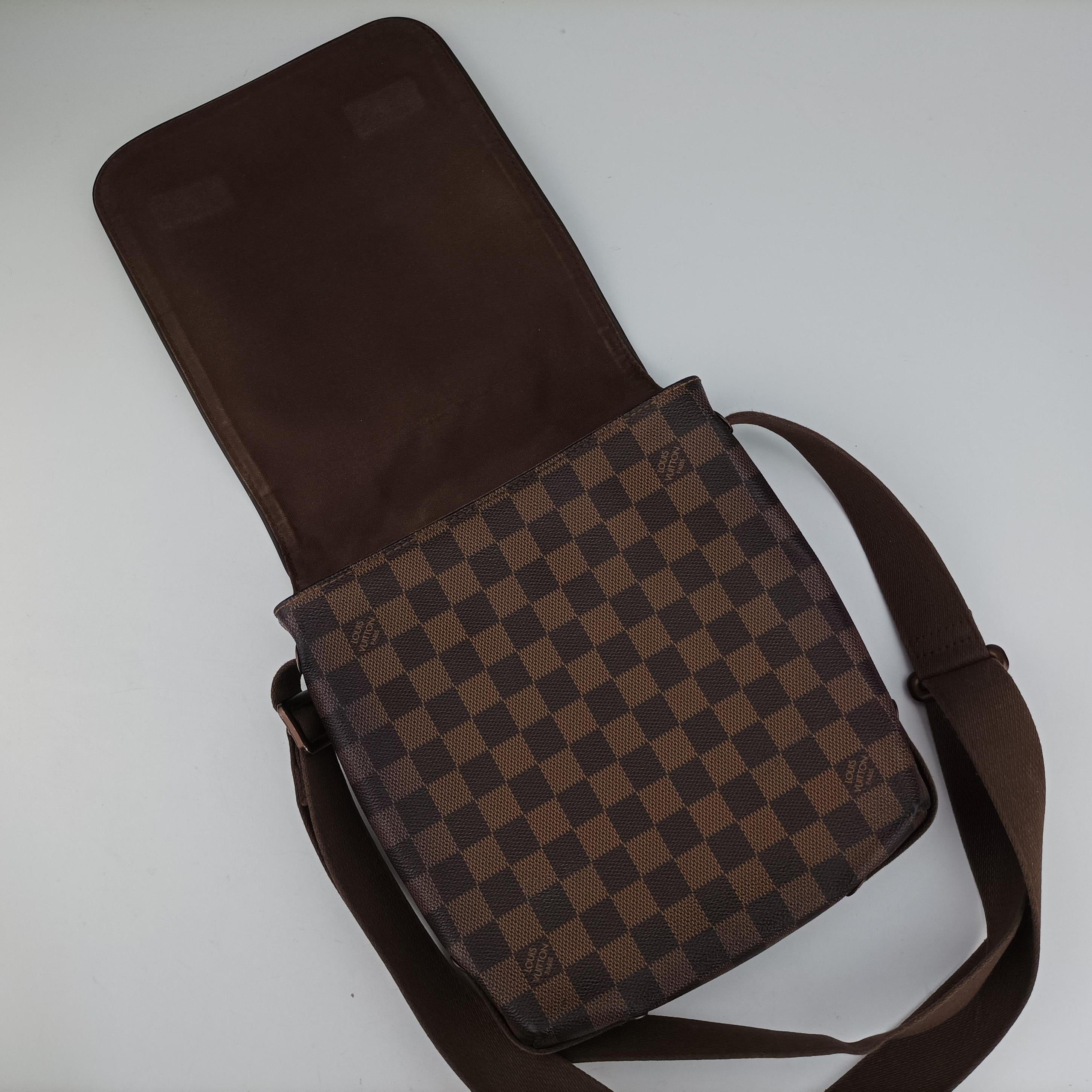 Pre-owned Louis Vuitton BROOKLYN PM EBENE Damier Canvas N51210 shoulderbag | stylenewstar
