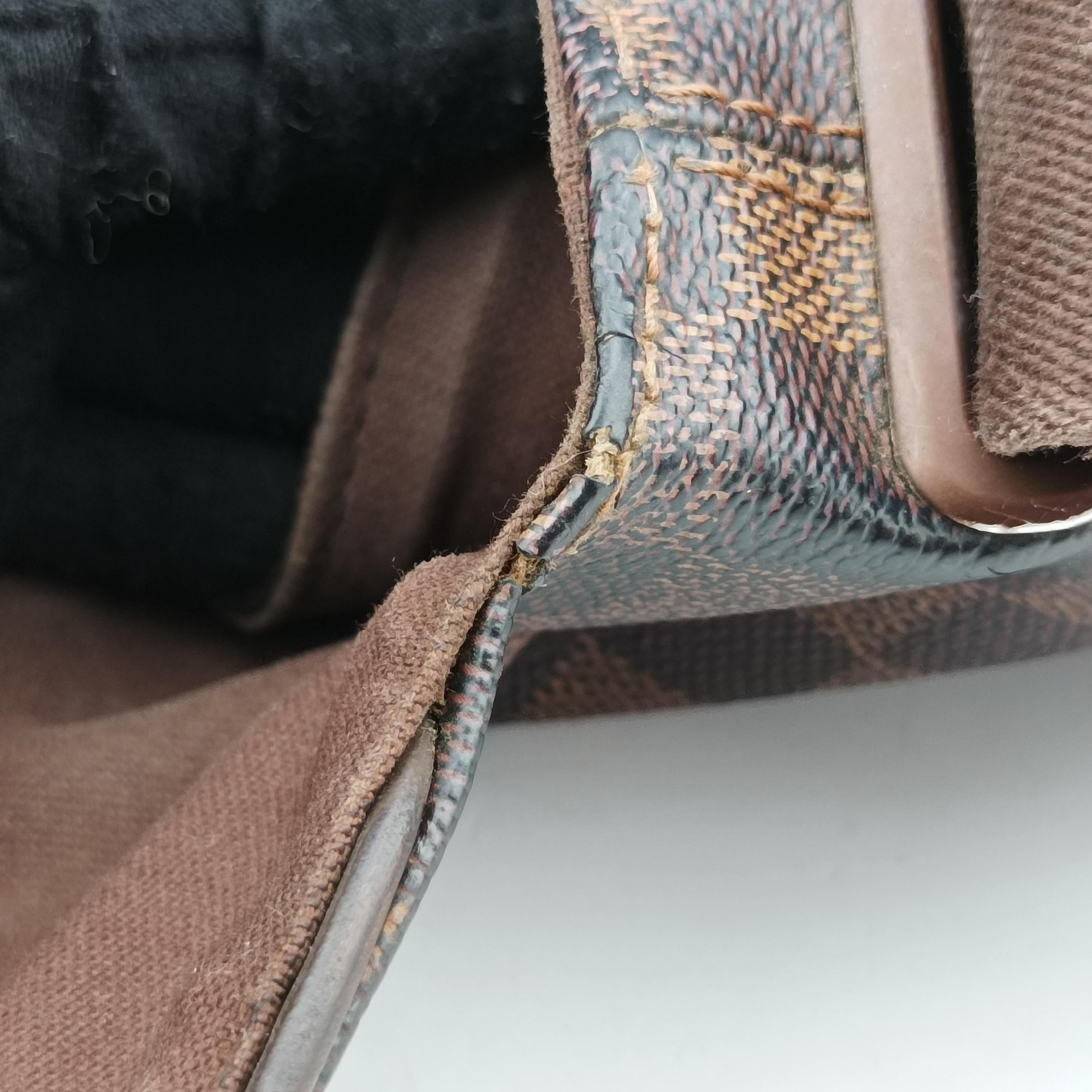 Pre-owned Louis Vuitton BROOKLYN PM EBENE Damier Canvas N51210 shoulderbag | stylenewstar