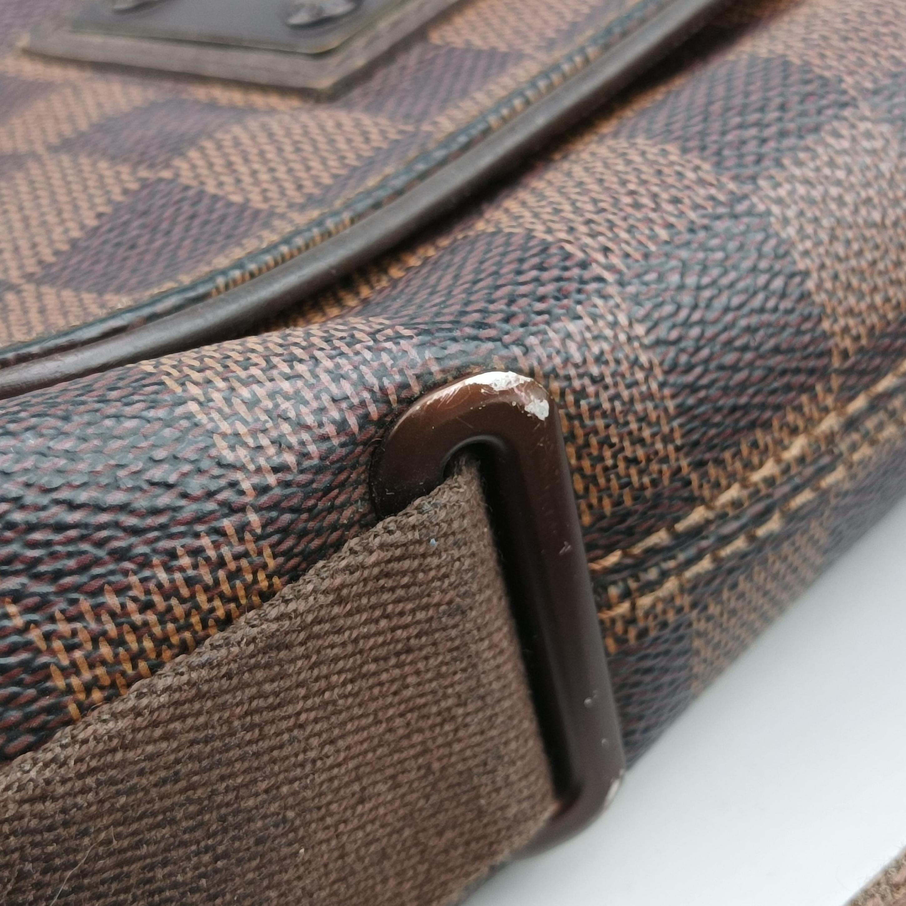 Pre-owned Louis Vuitton BROOKLYN PM EBENE Damier Canvas N51210 shoulderbag | stylenewstar