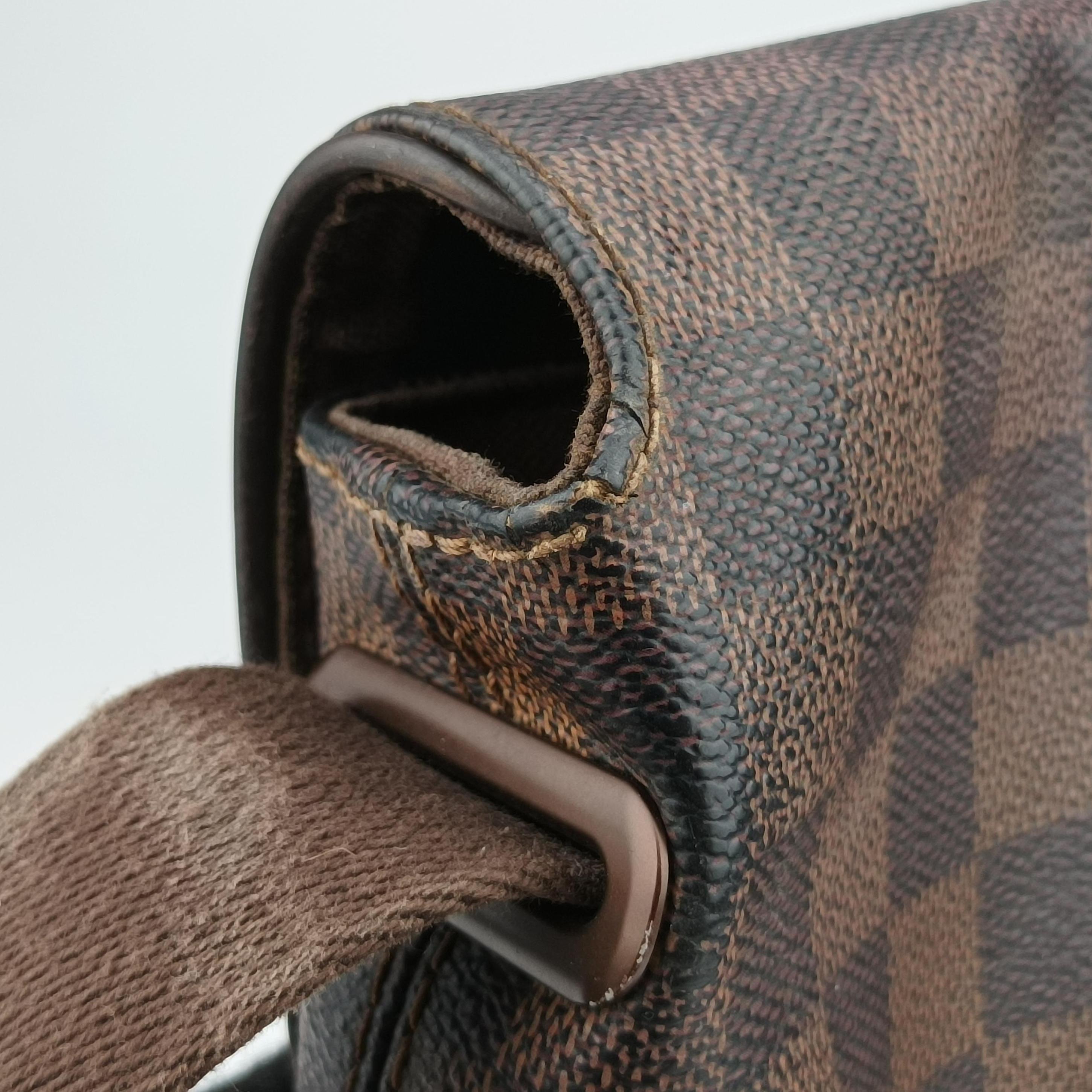 Pre-owned Louis Vuitton BROOKLYN PM EBENE Damier Canvas N51210 shoulderbag | stylenewstar