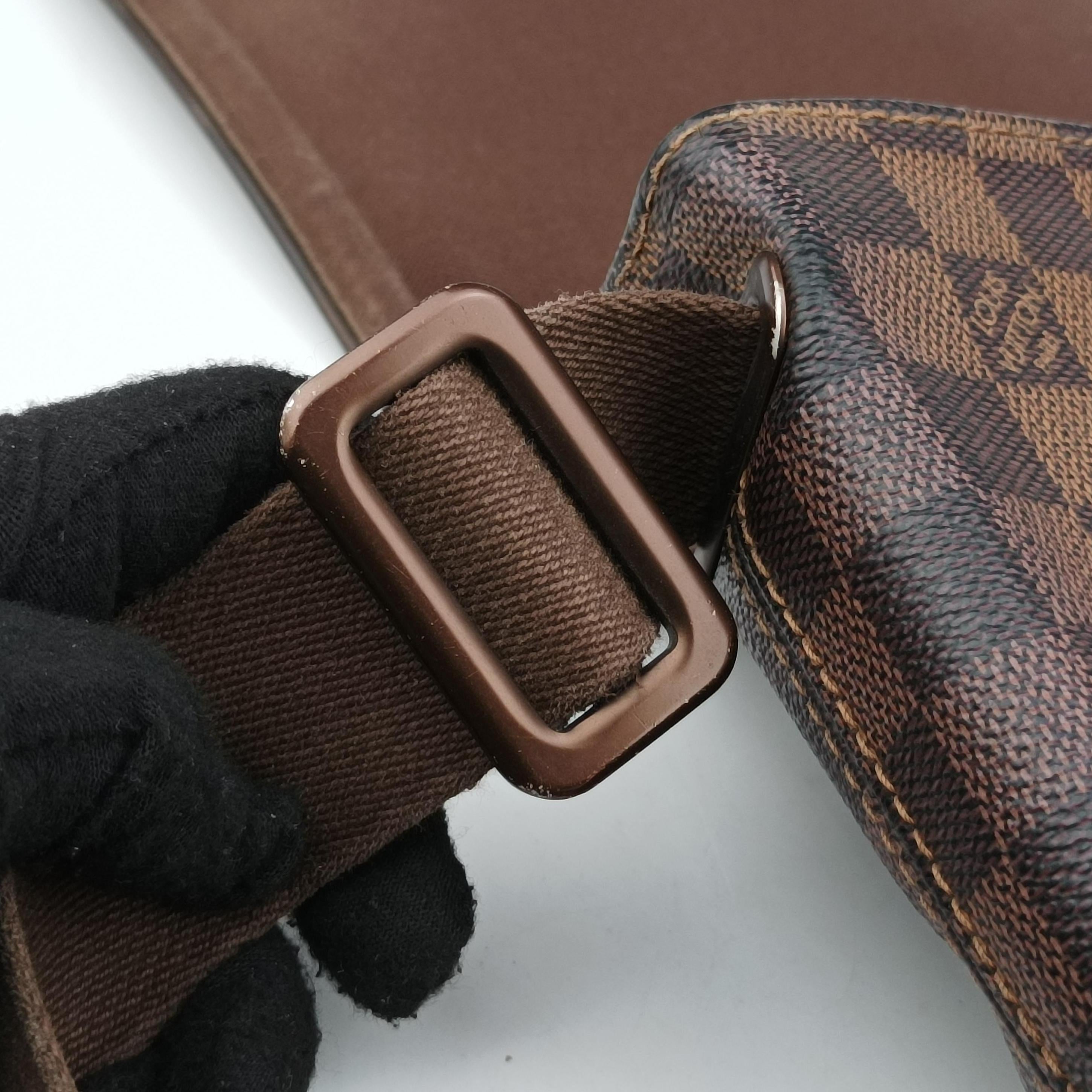 Pre-owned Louis Vuitton BROOKLYN PM EBENE Damier Canvas N51210 shoulderbag | stylenewstar