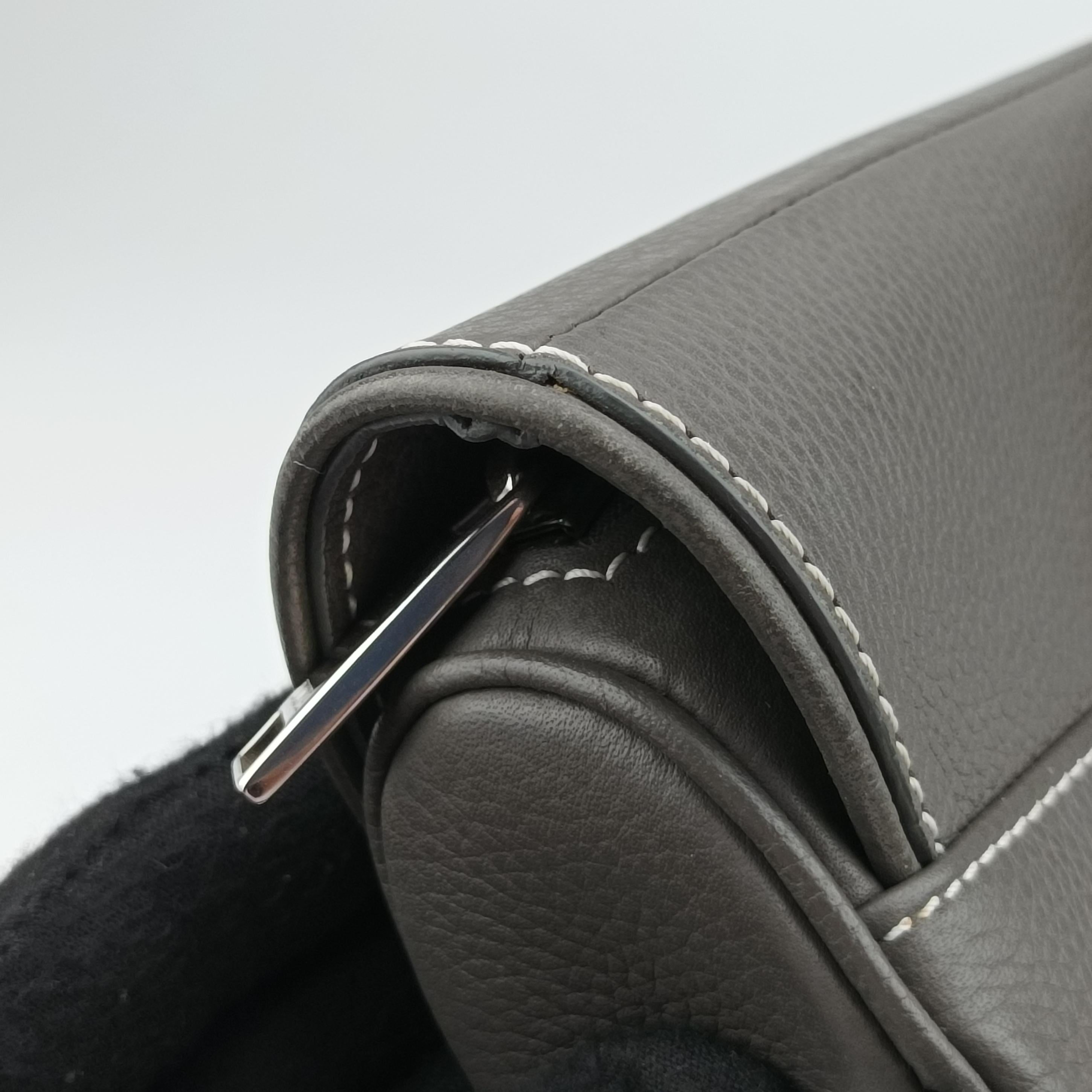 Vintage Christian Dior Saddle Grey Leather  bum bag/waist bag | stylenewstar