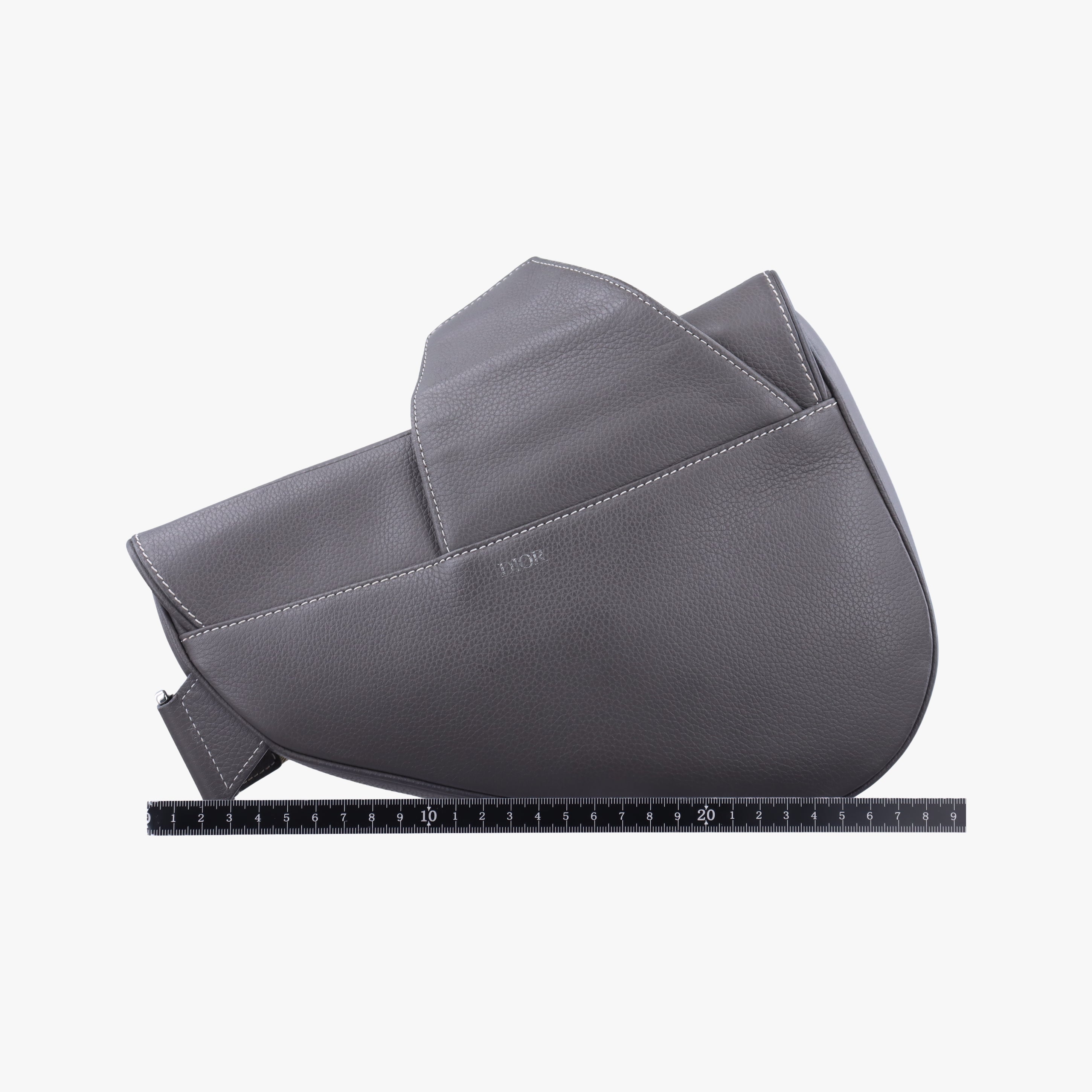 Vintage Christian Dior Saddle Grey Leather  bum bag/waist bag | stylenewstar