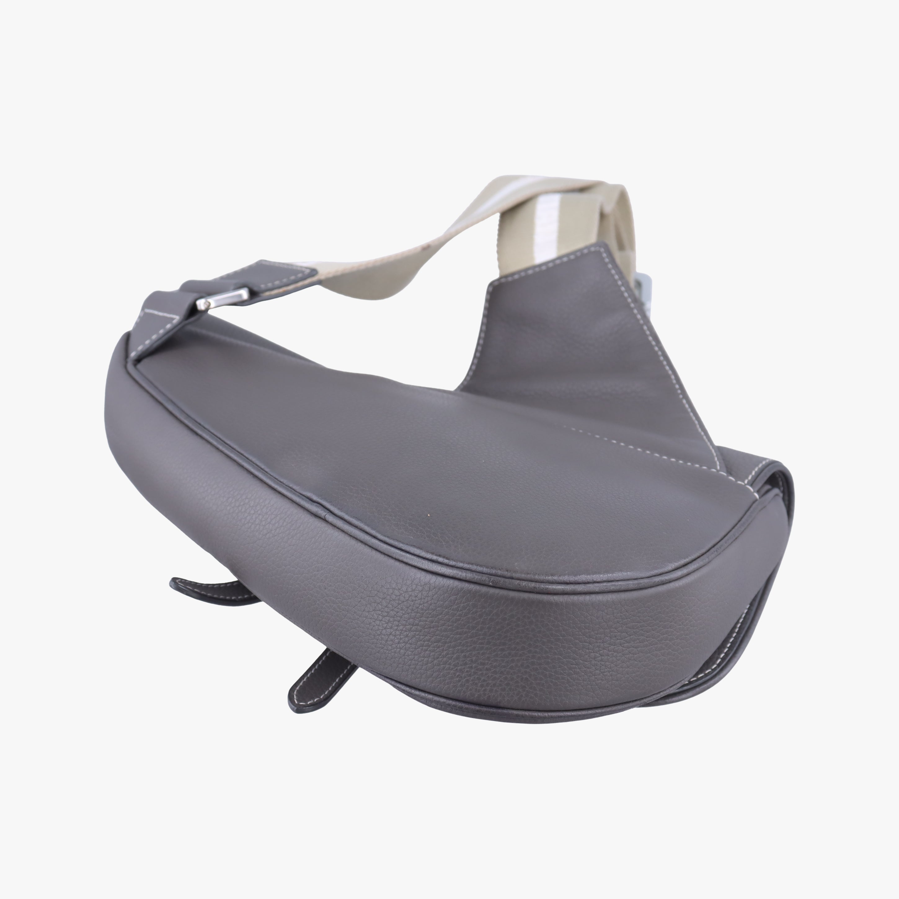 Vintage Christian Dior Saddle Grey Leather  bum bag/waist bag | stylenewstar