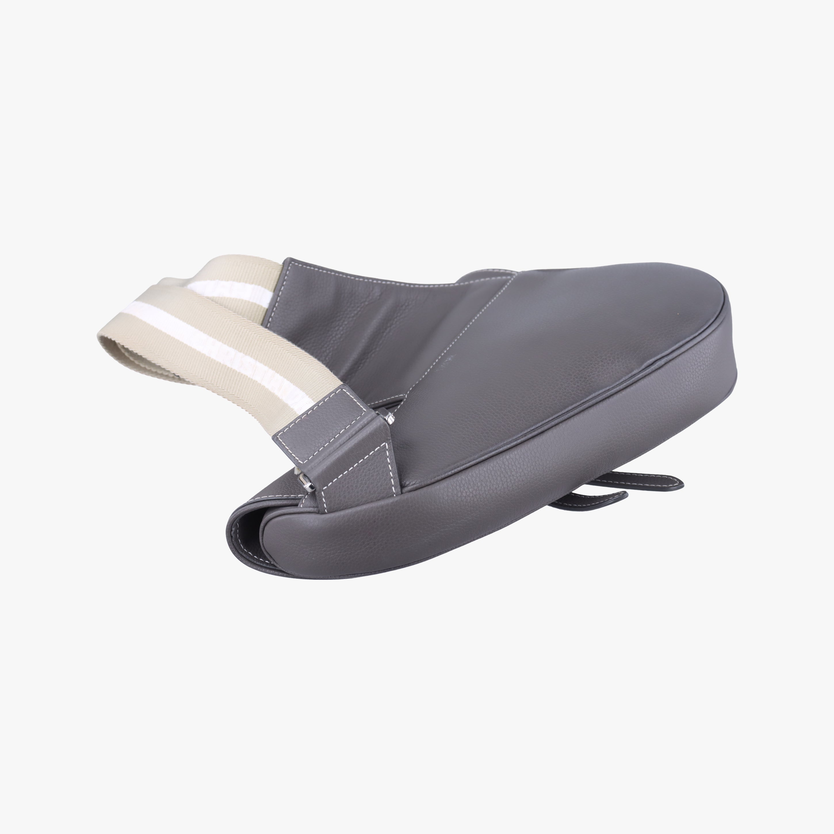 Vintage Christian Dior Saddle Grey Leather  bum bag/waist bag | stylenewstar