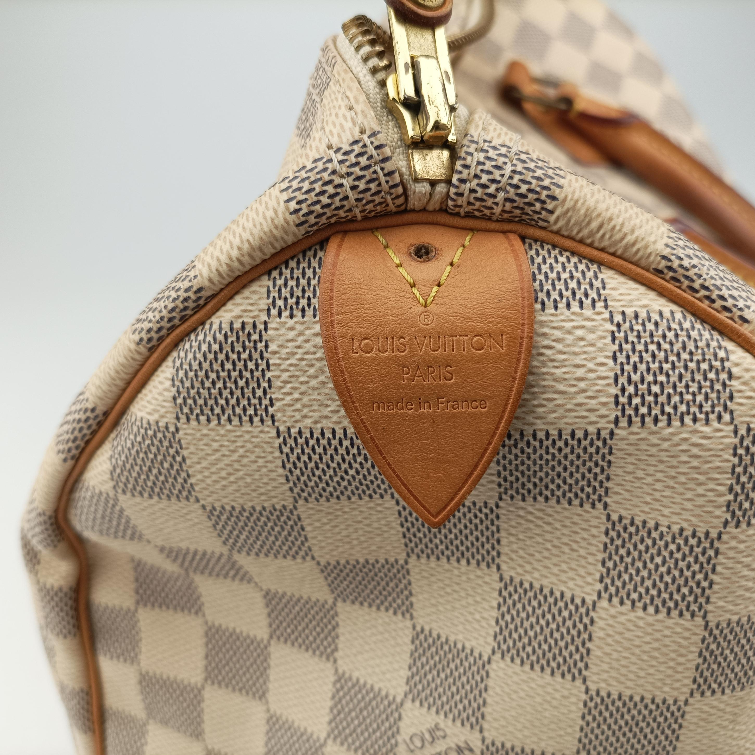 Pre-owned Louis Vuitton Speedy 30 AZUR Damier Canvas N41533 handbag | stylenewstar