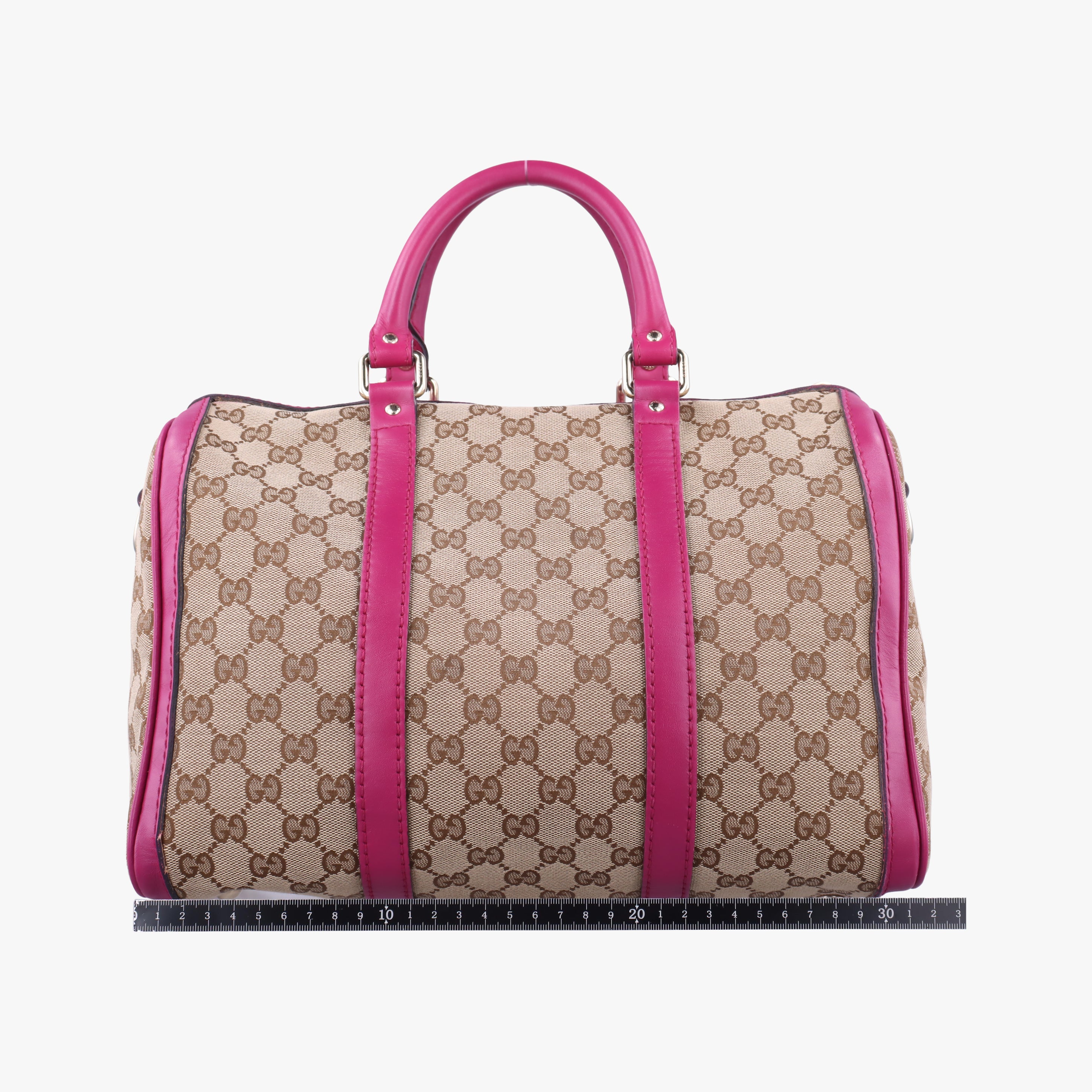 Secondhand Gucci Sherry Line beige×rose canvas×leather 247205 handbag | stylenewstar