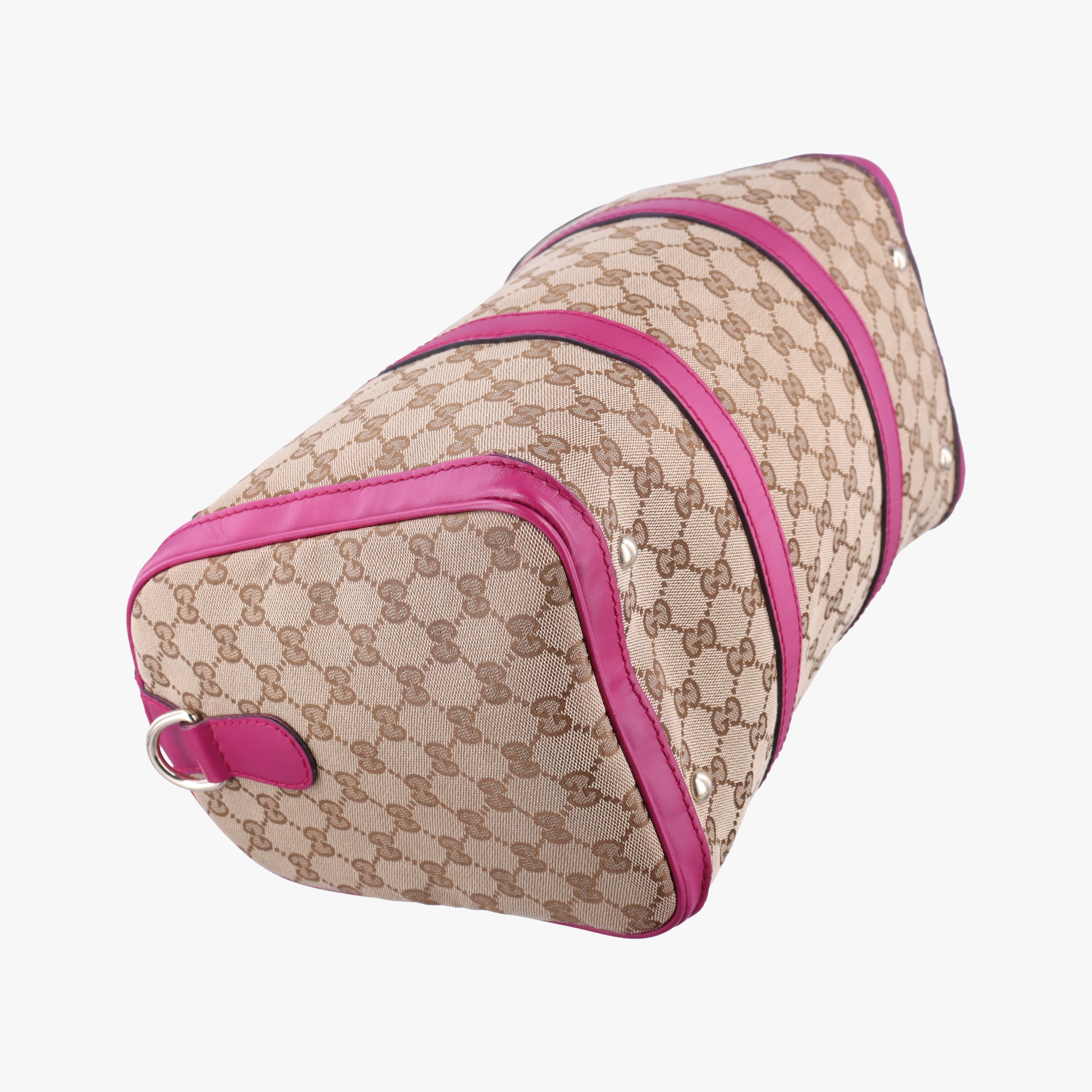 Secondhand Gucci Sherry Line beige×rose canvas×leather 247205 handbag | stylenewstar