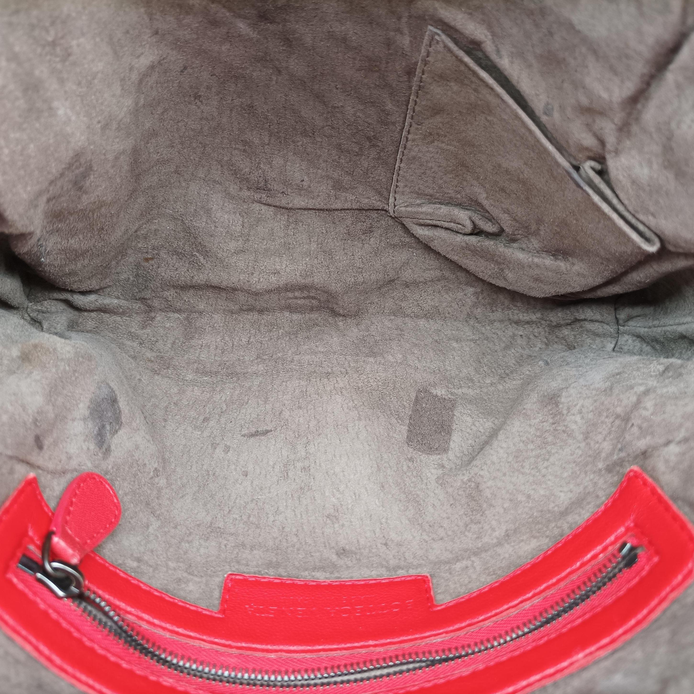 Vintage Bottega Veneta NODINI Intrecciato Red lambskin  shoulderbag | stylenewstar