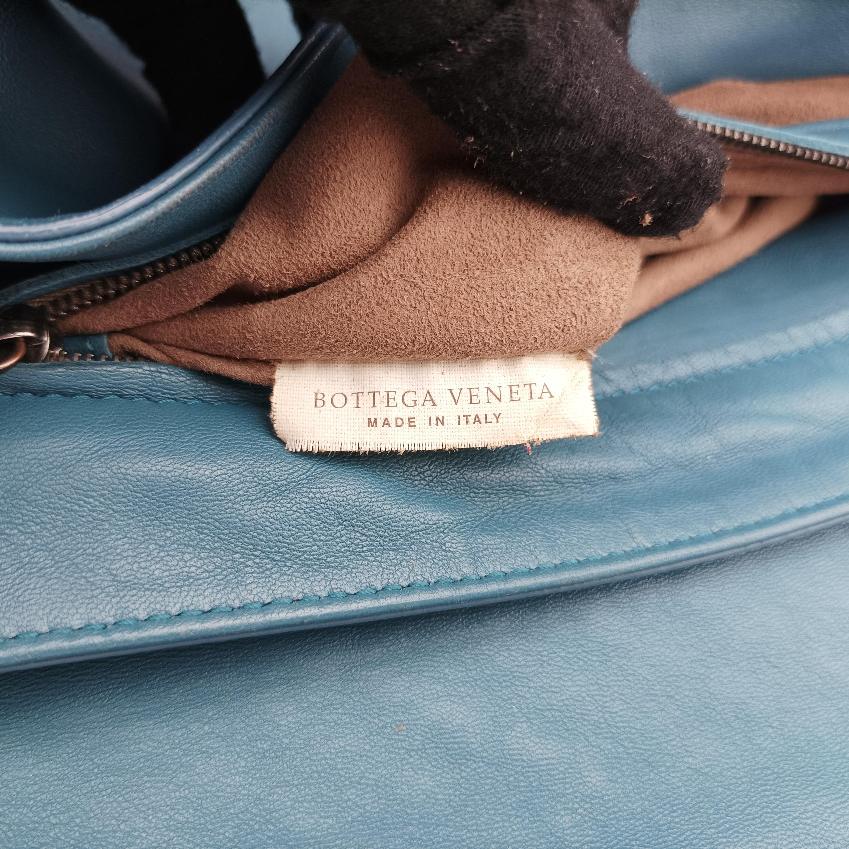 Vintage Bottega Veneta Intrecciato Blue lambskin  shoulderbag | stylenewstar