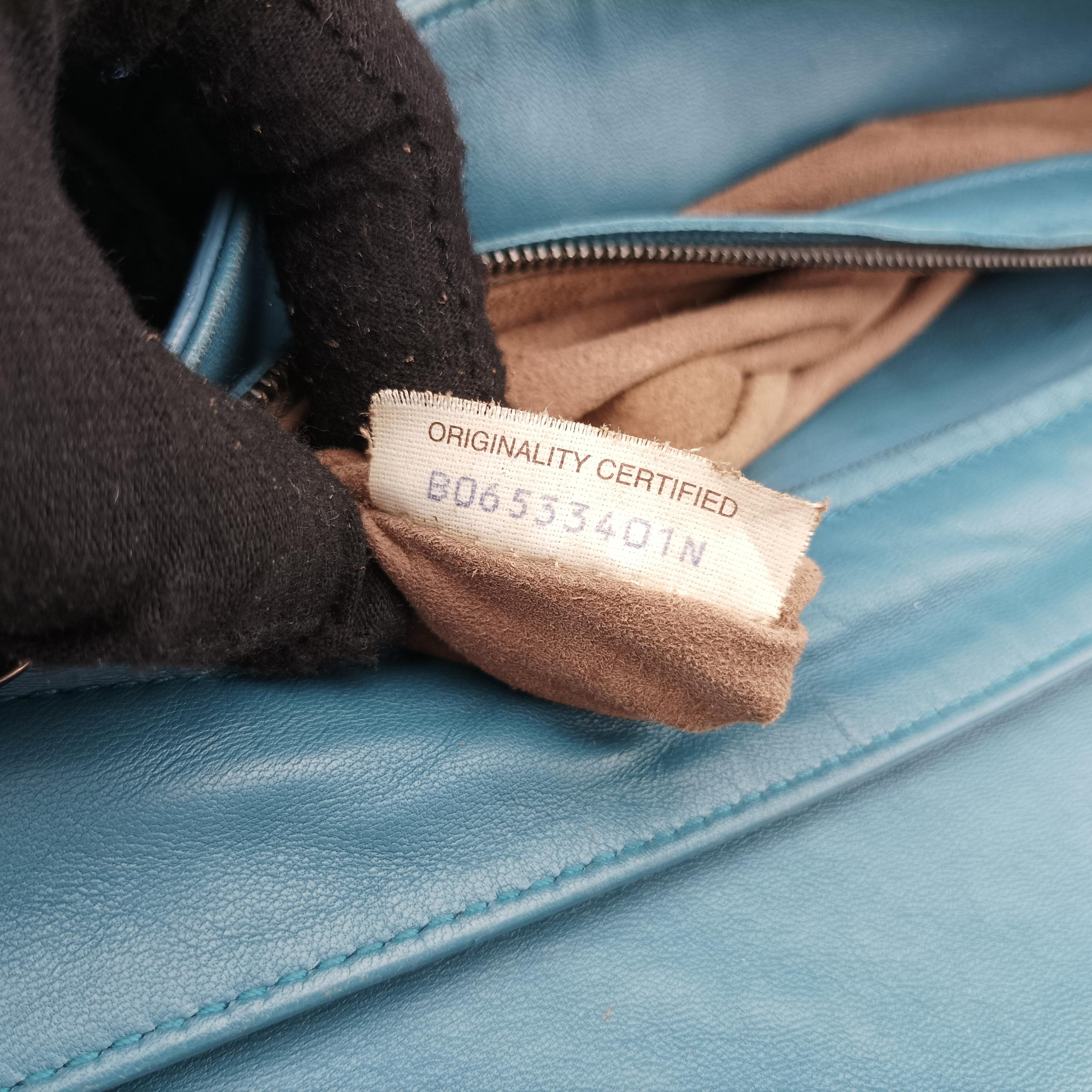 Vintage Bottega Veneta Intrecciato Blue lambskin  shoulderbag | stylenewstar