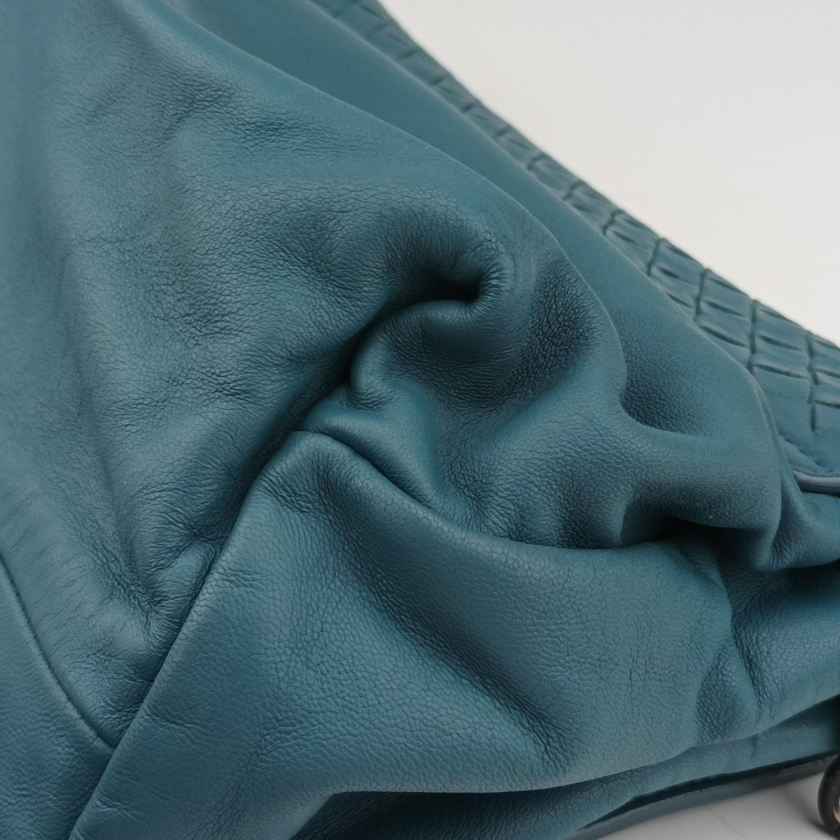 Vintage Bottega Veneta Intrecciato Blue lambskin  shoulderbag | stylenewstar