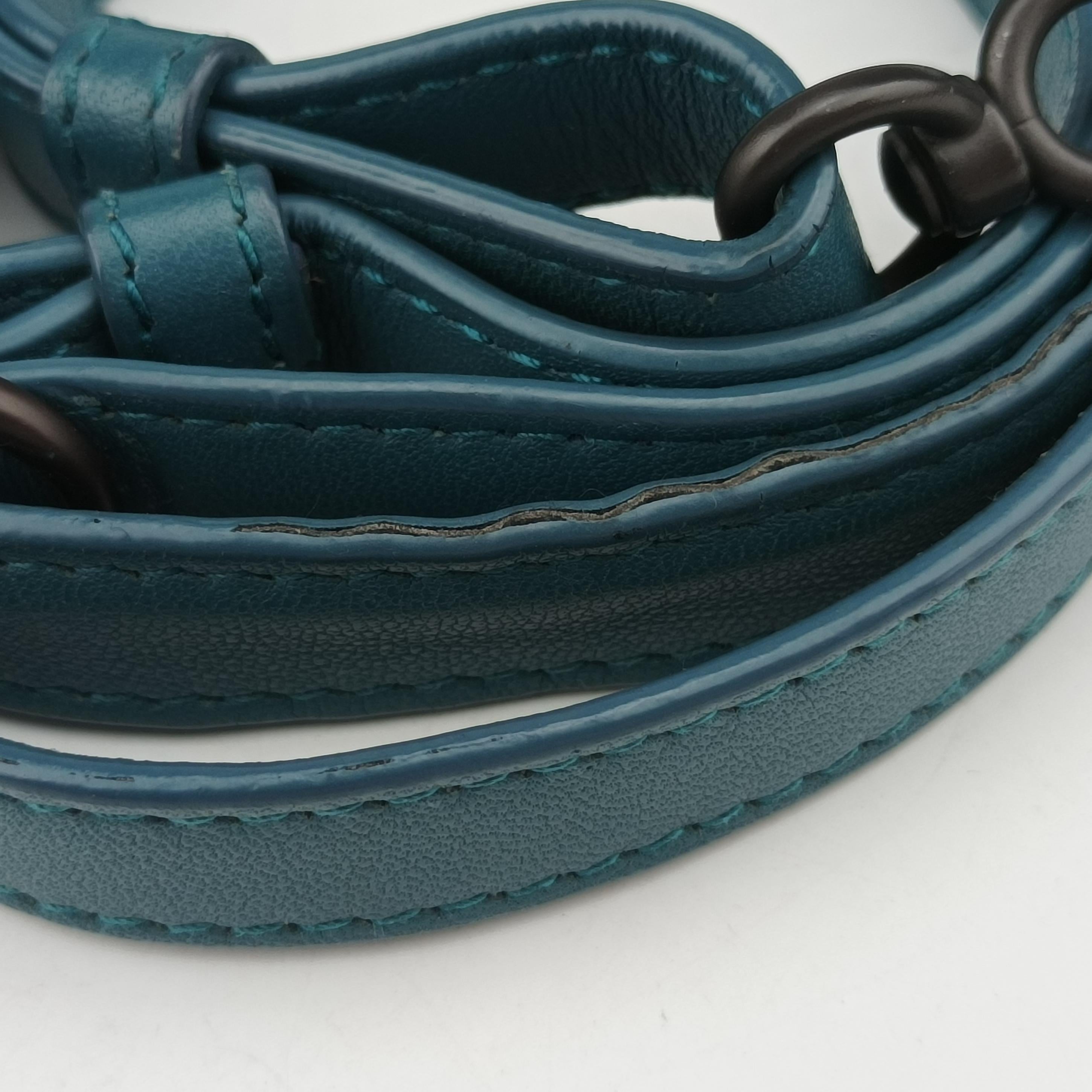 Vintage Bottega Veneta Intrecciato Blue lambskin  shoulderbag | stylenewstar