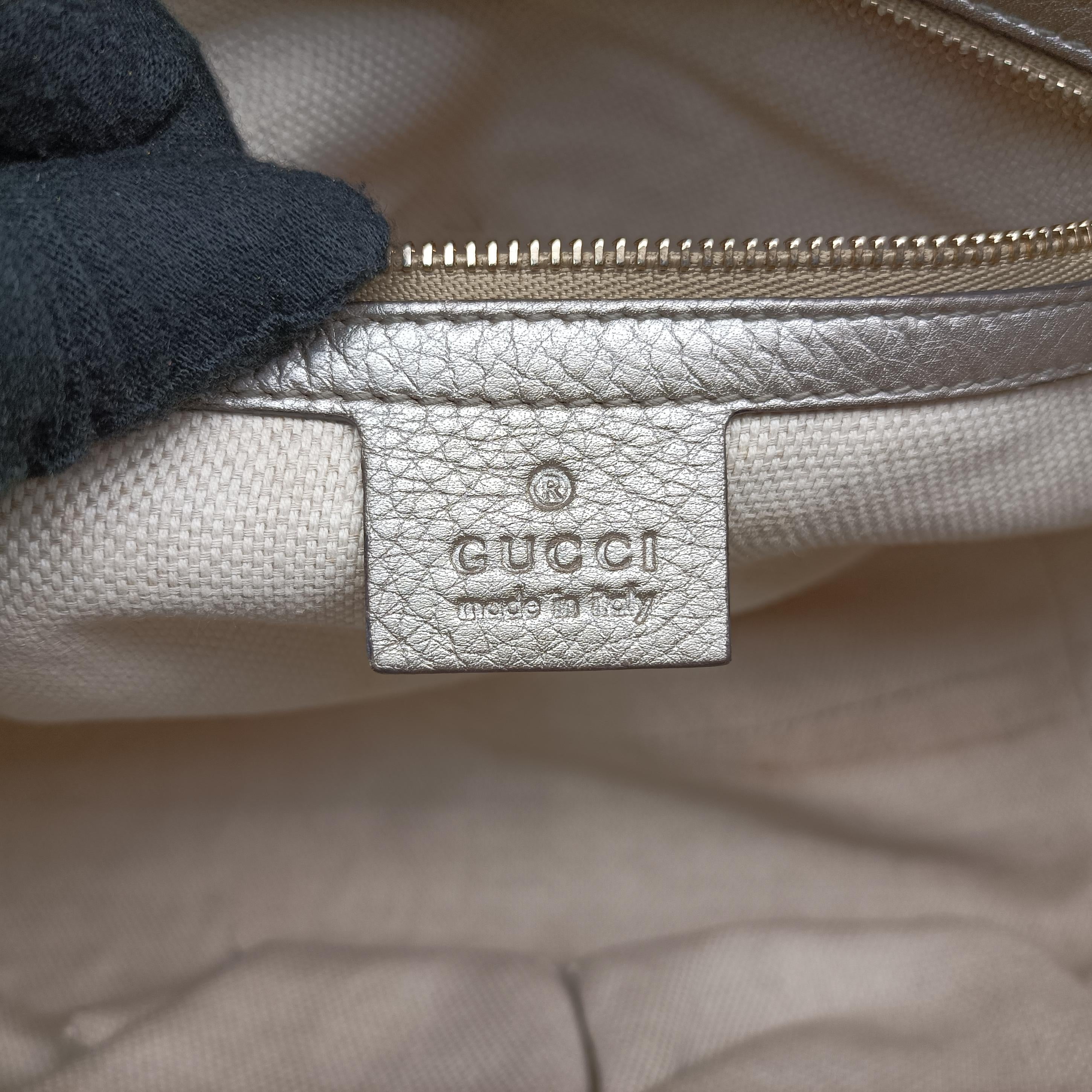 Pre-owned Gucci Soho Golden Leather 369176 shoulderbag | stylenewstar