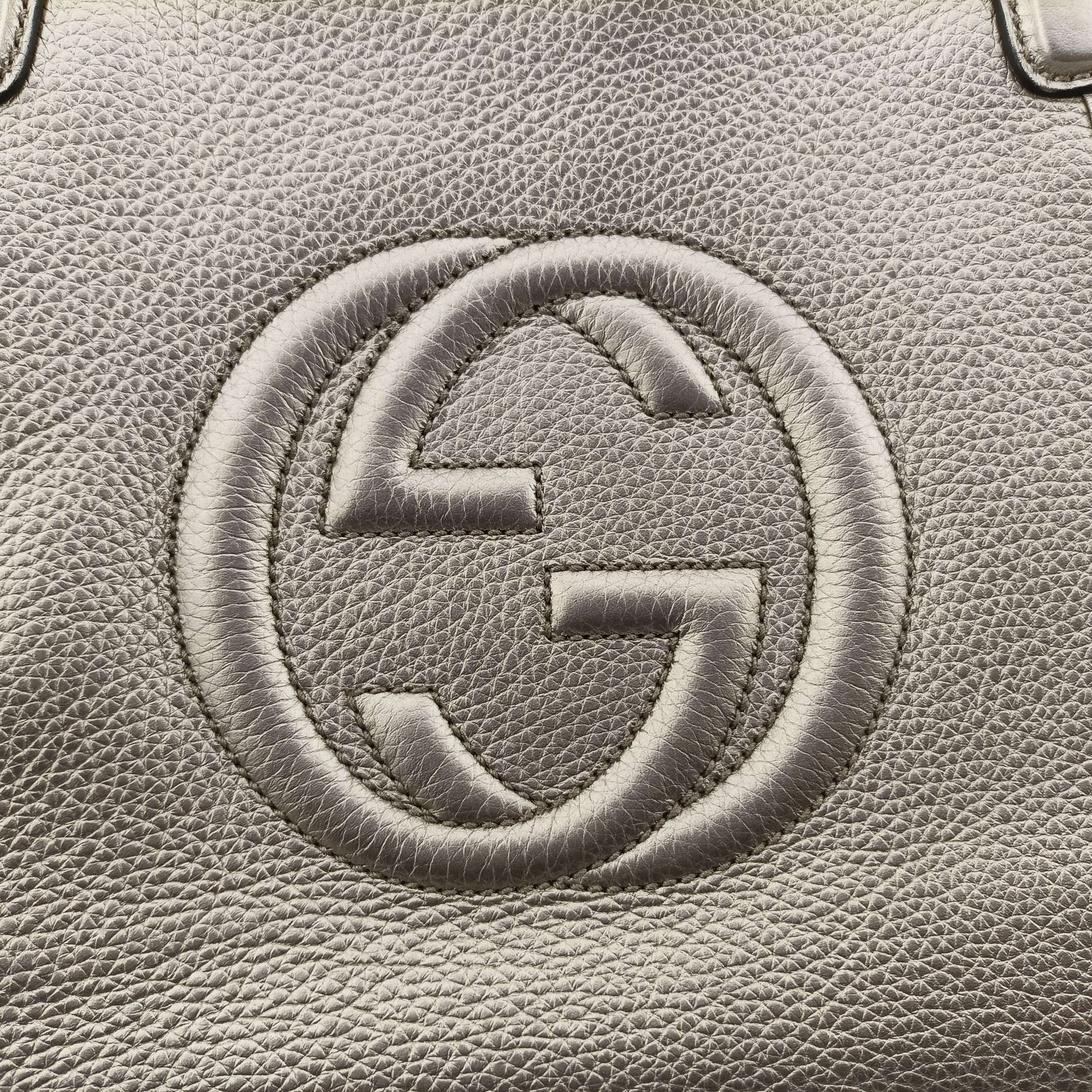 Pre-owned Gucci Soho Golden Leather 369176 shoulderbag | stylenewstar