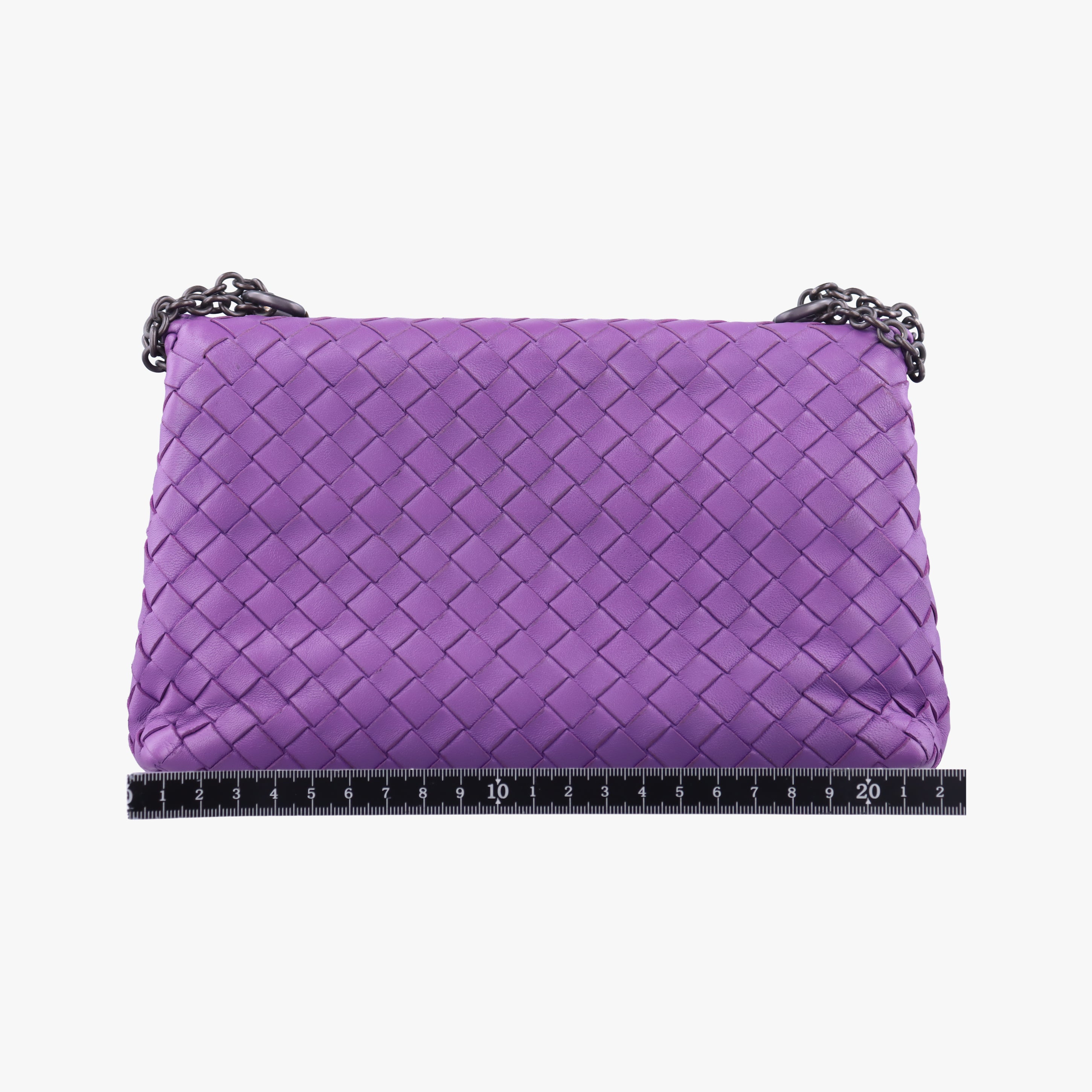 Secondhand Bottega Veneta Intrecciato Olimpia Purple lambskin  shoulderbag | stylenewstar