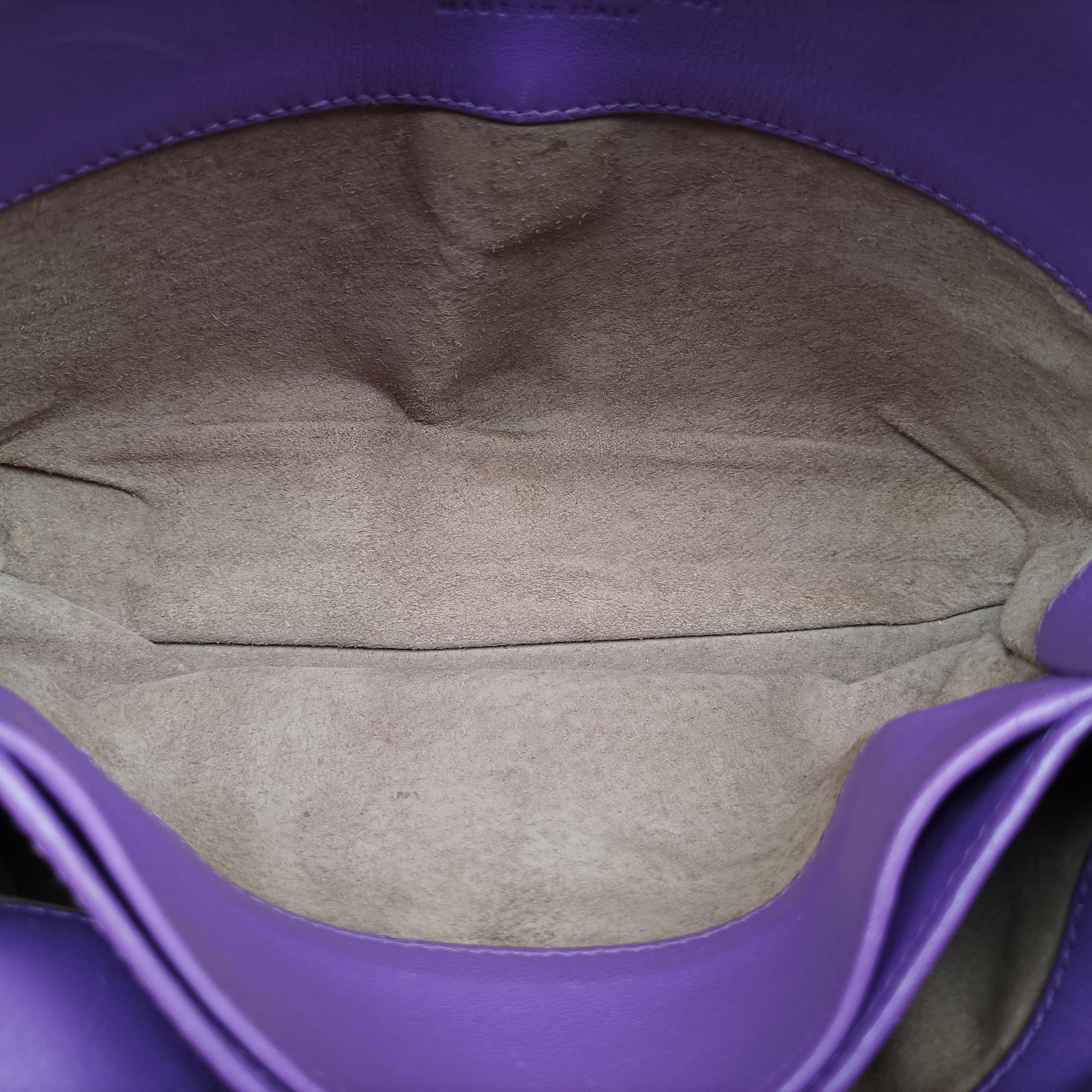 Secondhand Bottega Veneta Intrecciato Olimpia Purple lambskin  shoulderbag | stylenewstar