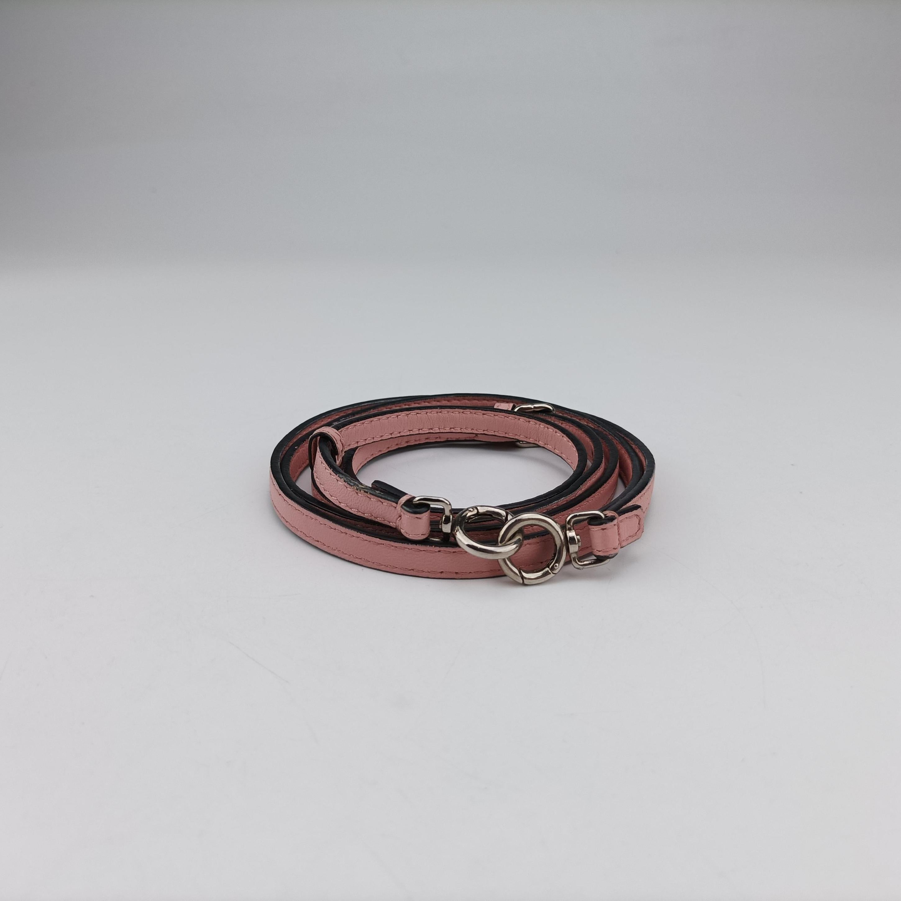 Pre-owned Fendi micro Peekaboo Pink×multicolor Leather 8M0353 shoulderbag | stylenewstar