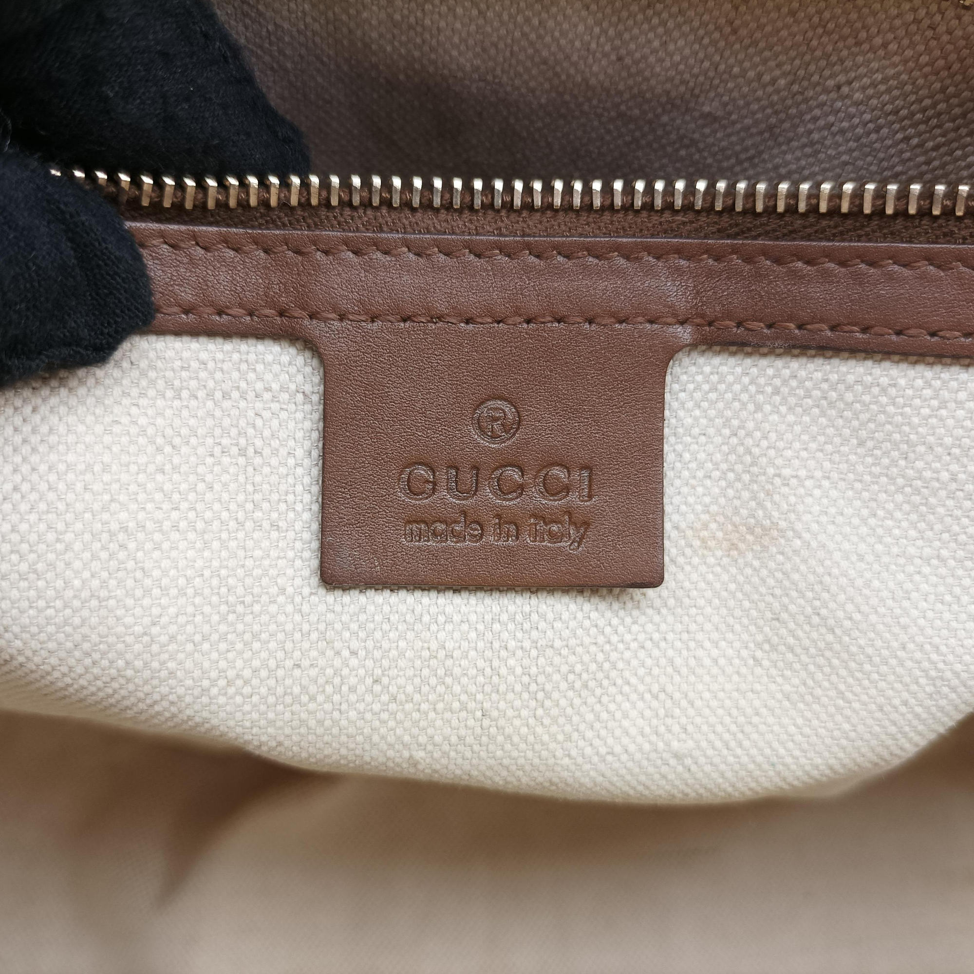 Vintage Gucci GG SUPREME DOME Brown PVC coated canvas×Leather 309617 shoulderbag | stylenewstar