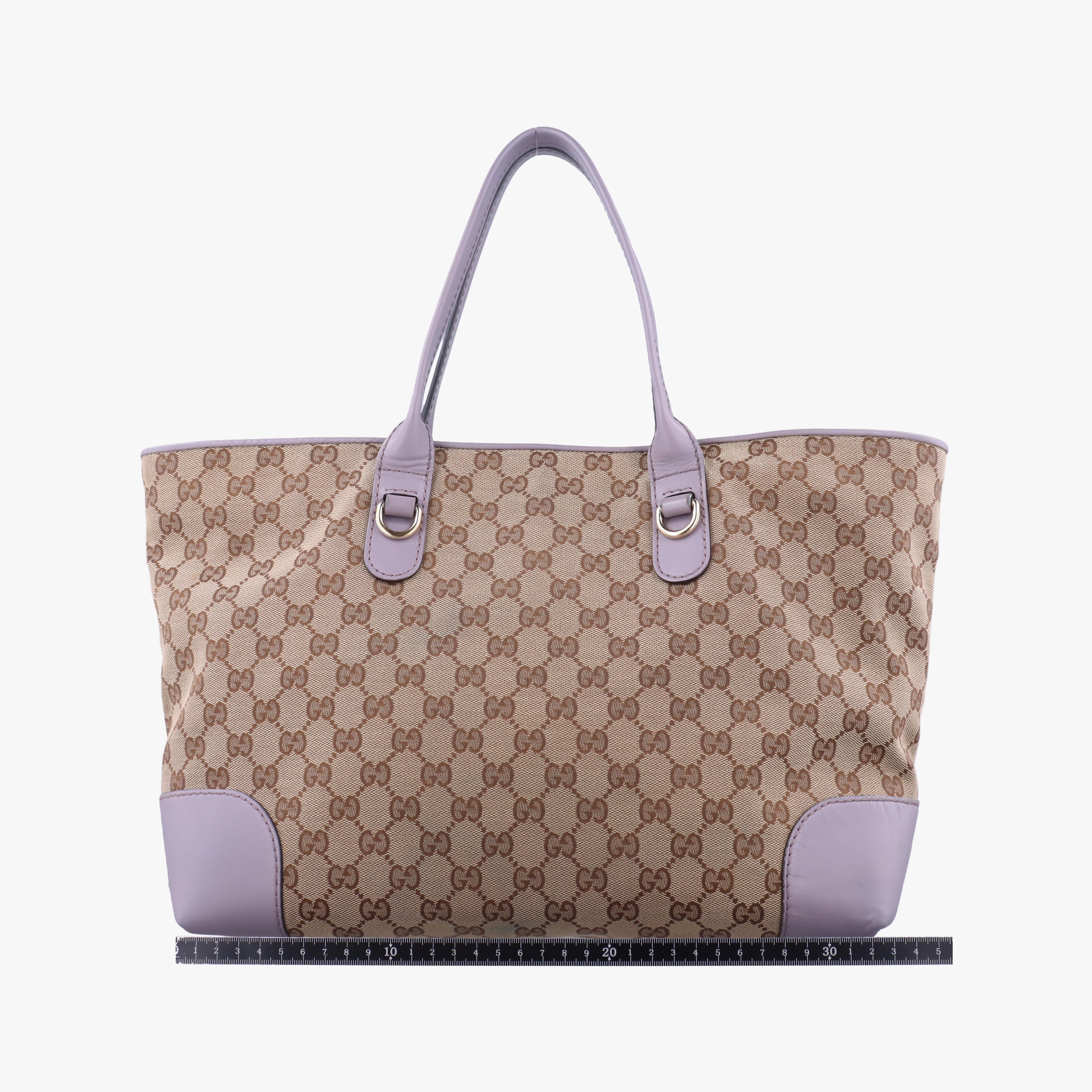 Pre-owned Gucci Heart Bit charm Beige x Purple canvas×leather 269956 handbag | stylenewstar