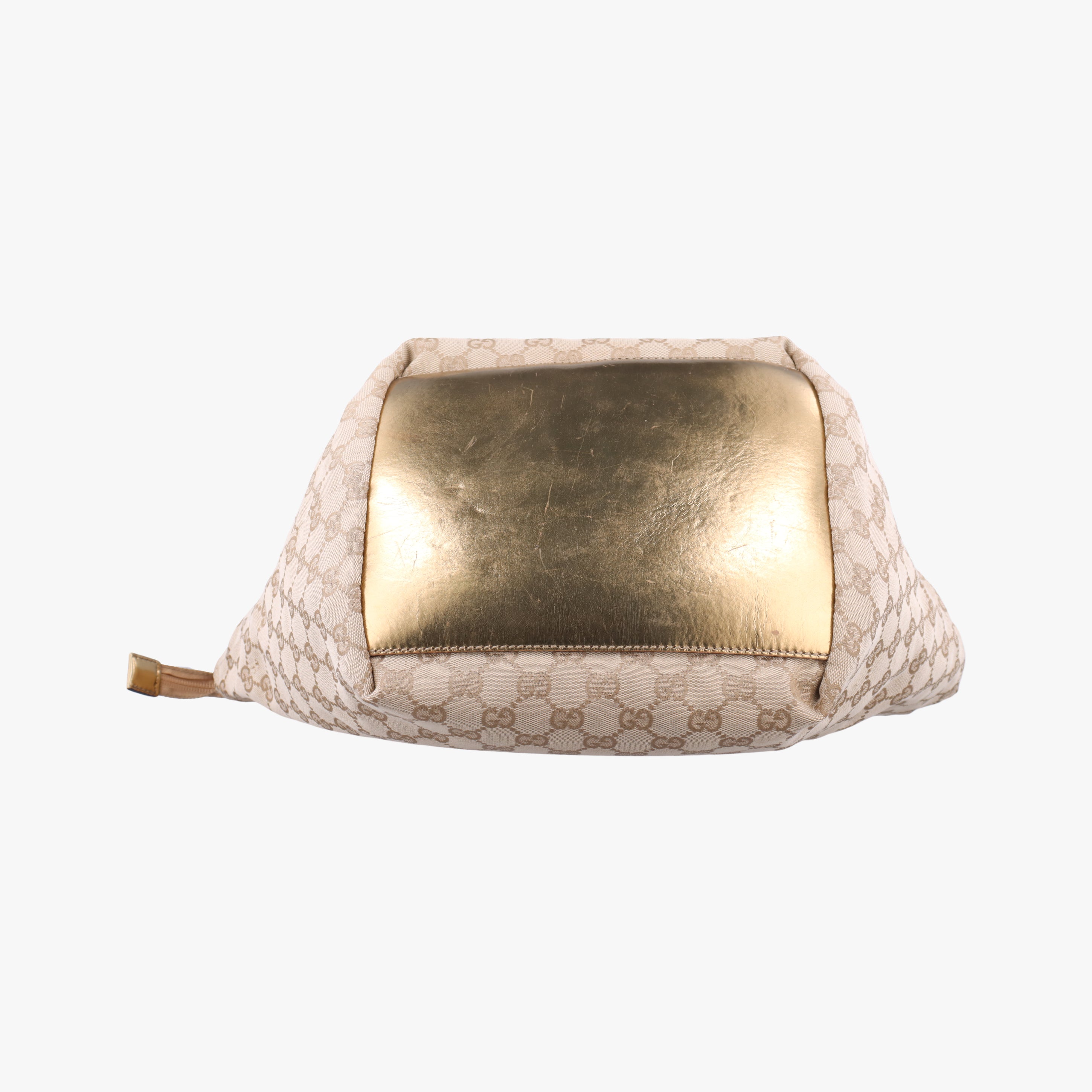 Pre-owned Gucci GG Canvas Sherry Line Beige canvas 131230 handbag | stylenewstar