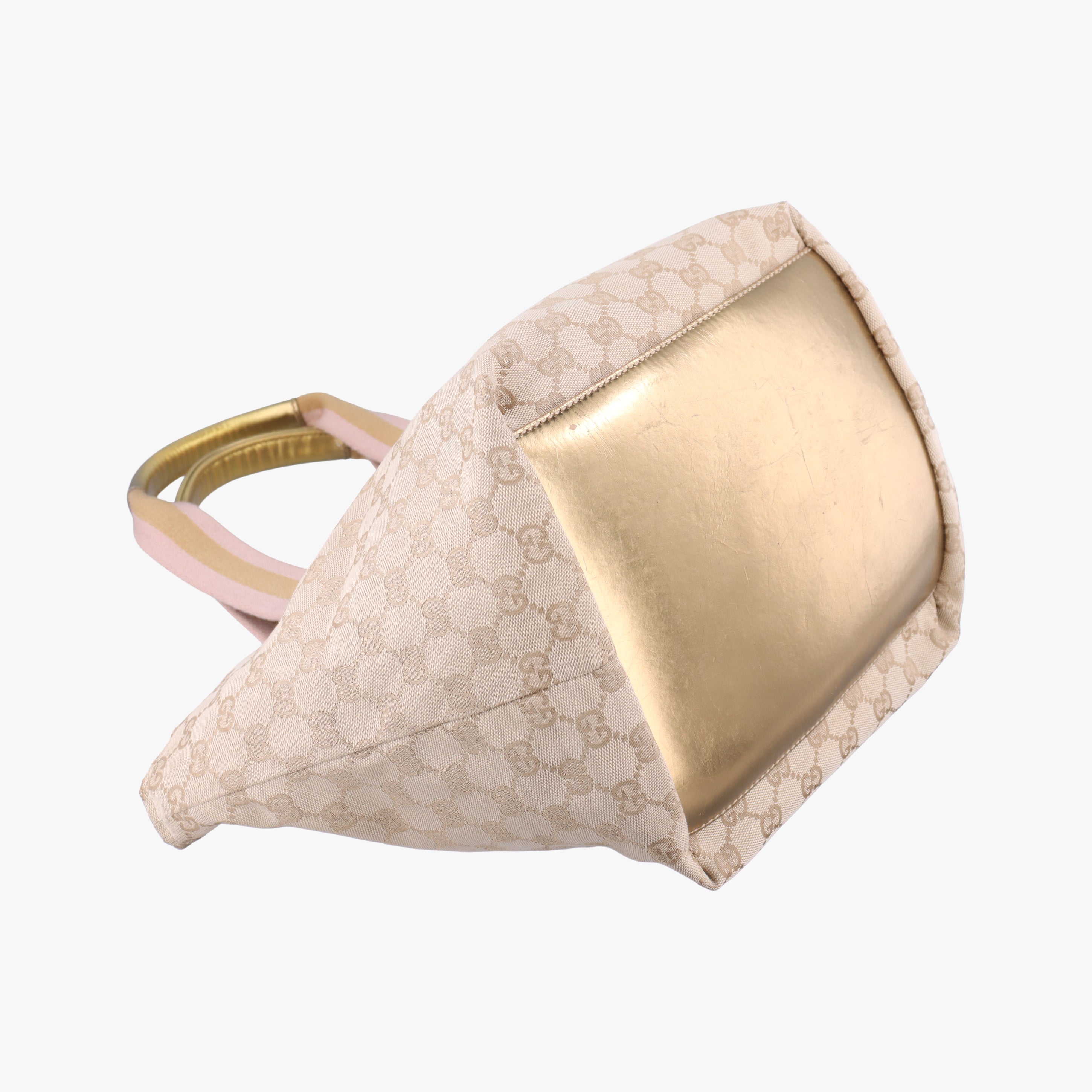Pre-owned Gucci GG Canvas Sherry Line Beige canvas 131230 handbag | stylenewstar